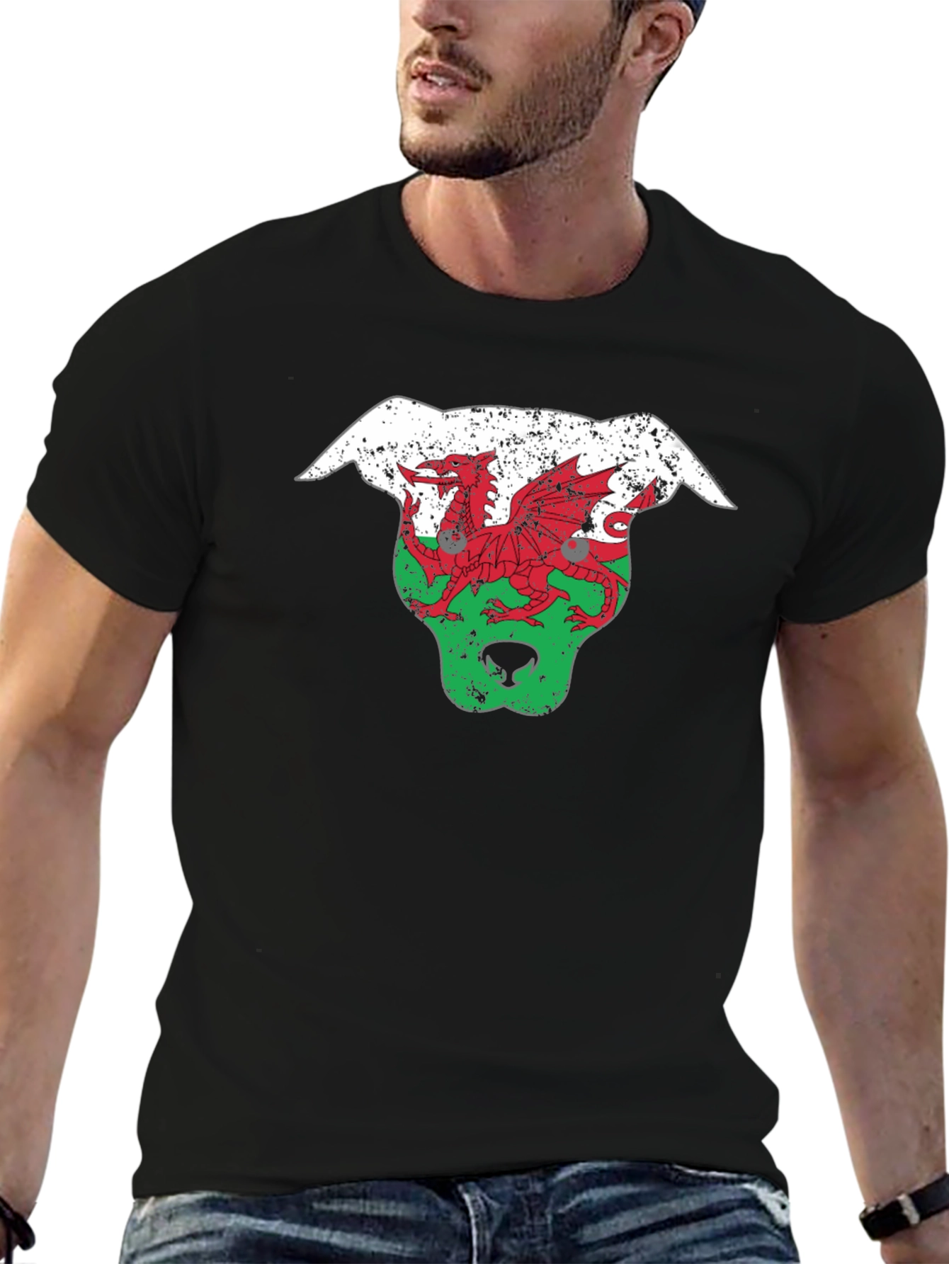 Welsh Dragon Pitbull T-Shirt - Wales Pride