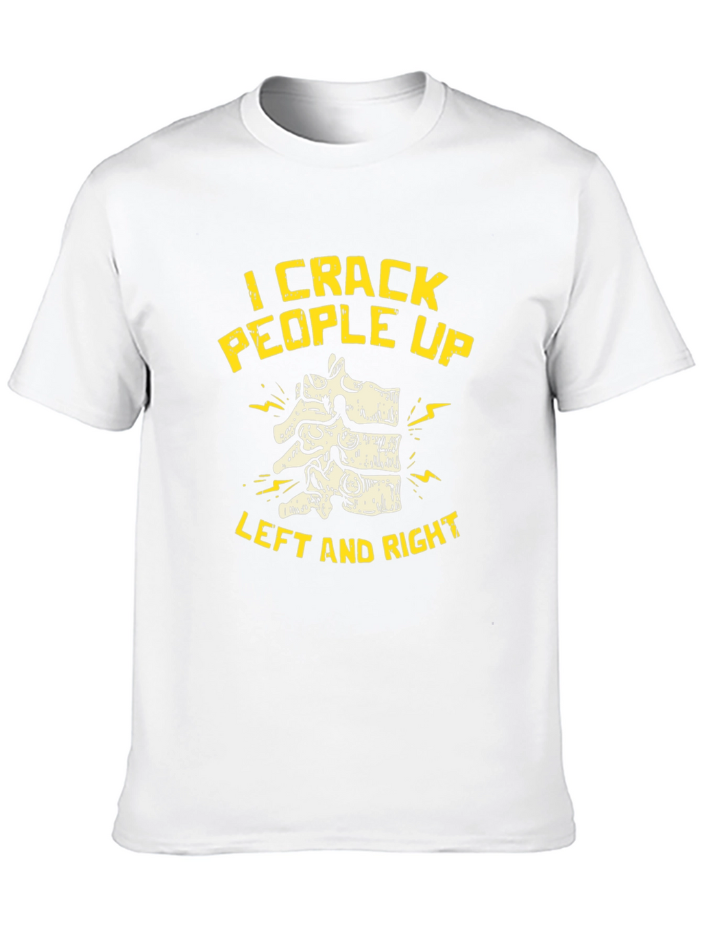 Chiropractor I Crack People Up Black T-Shirt