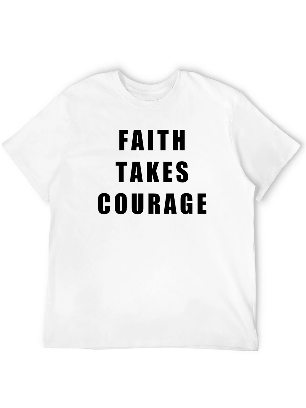 Faith Takes Courage Graphic Tee - Black
