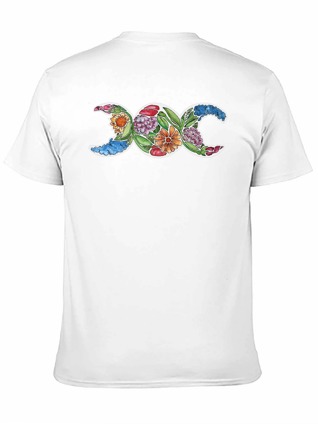 Floral Triple Moon Goddess T-Shirt