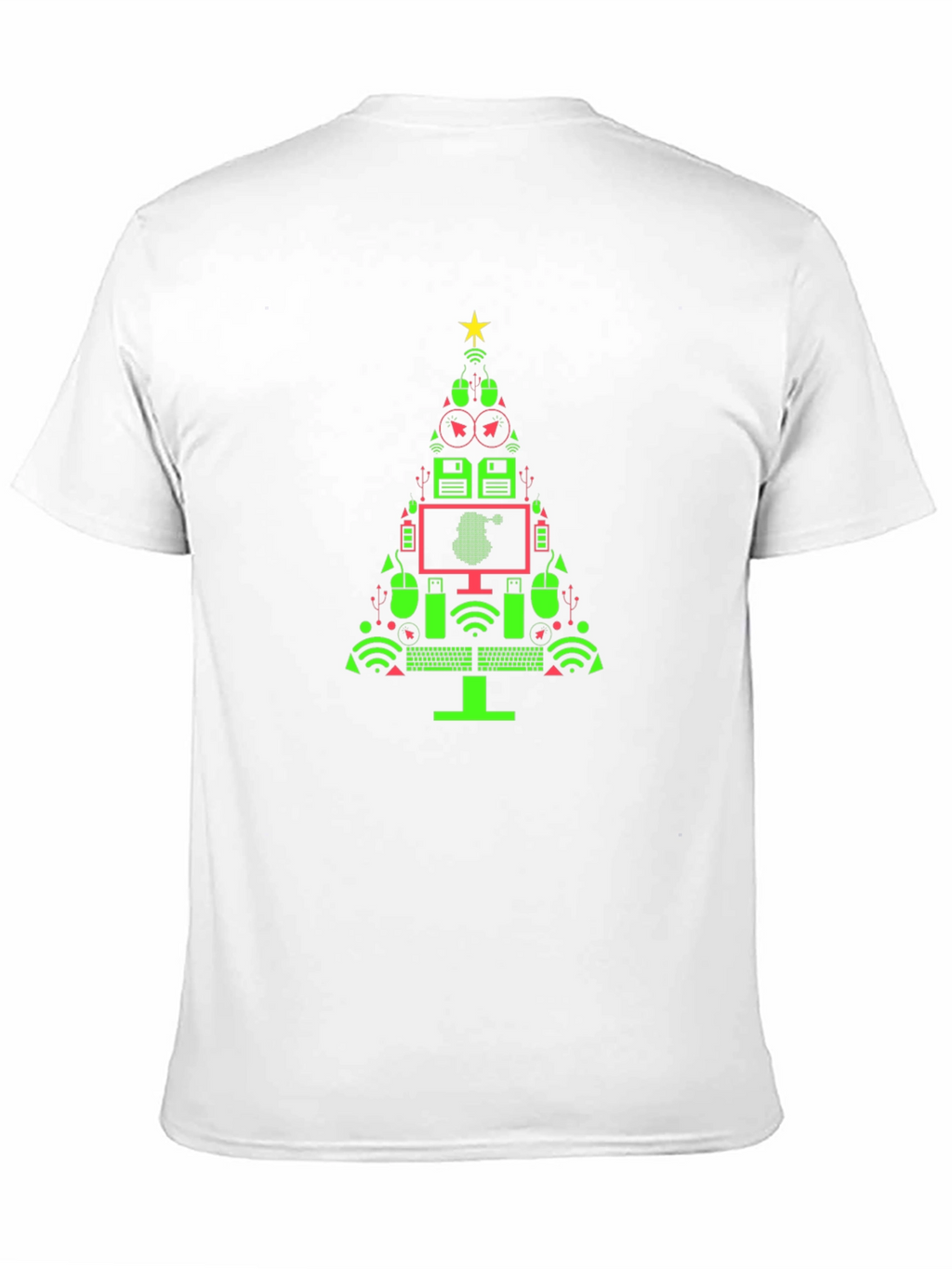 Tech Christmas Tree Graphic T-Shirt