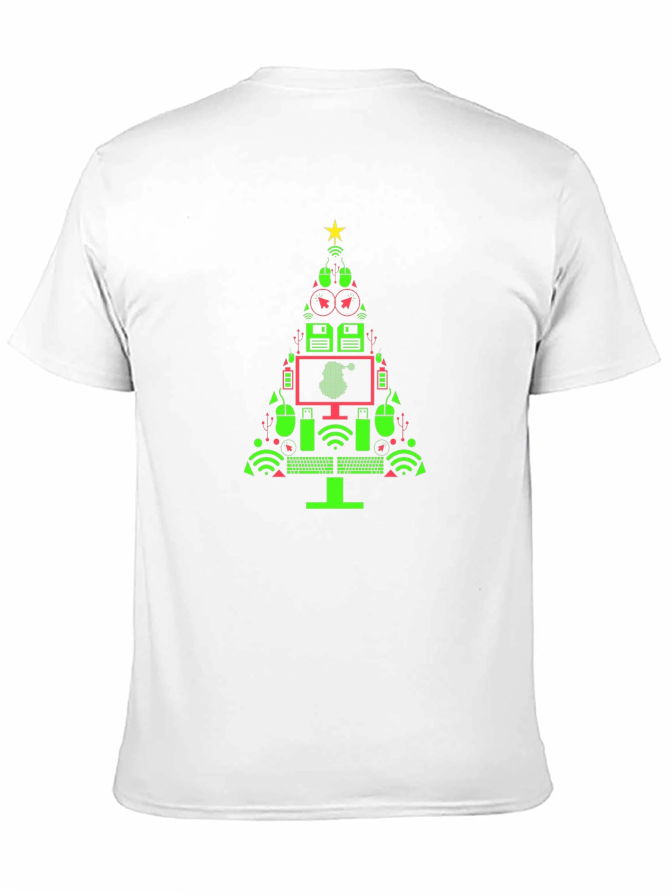 Tech Christmas Tree Graphic T-Shirt
