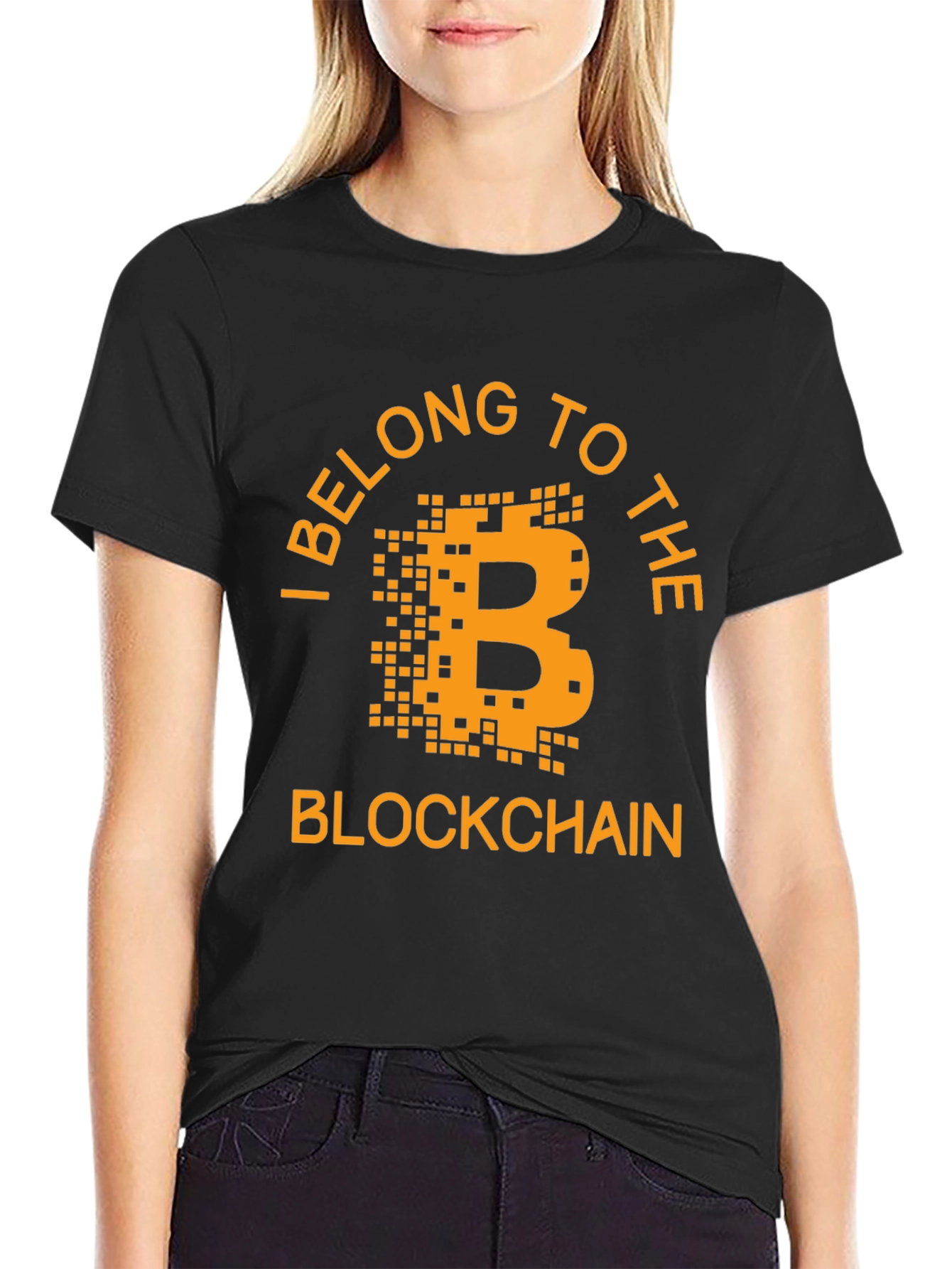 Bitcoin Blockchain T-Shirt - I Belong to The Blockchain Tee