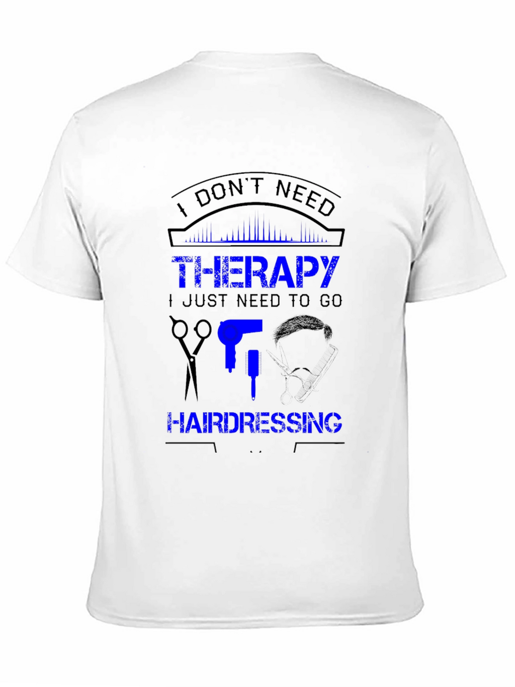 Hairdressing Therapy Black Graphic T-Shirt