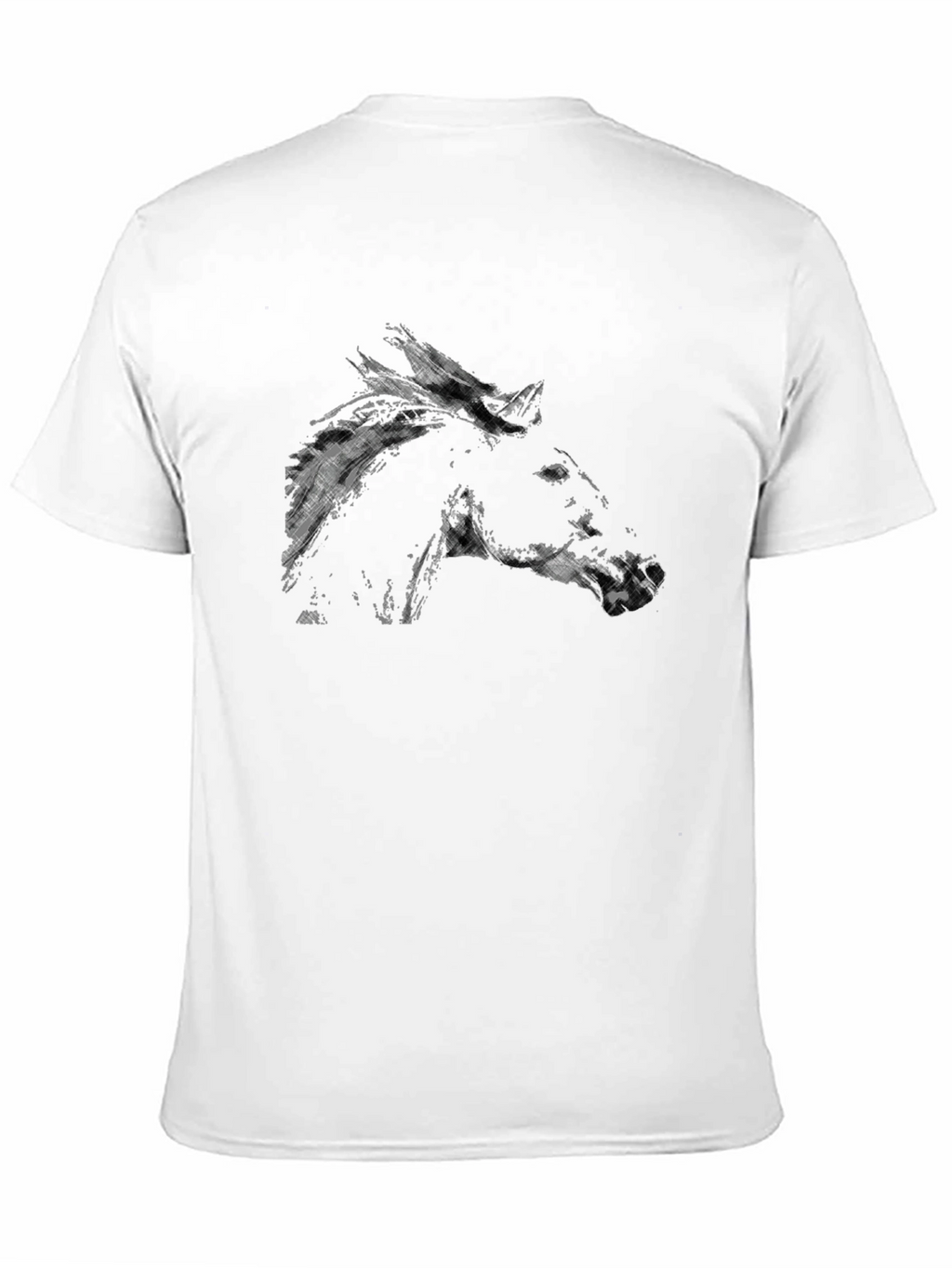 Black Horse Graphic T-Shirt - Stylish Casual Wear