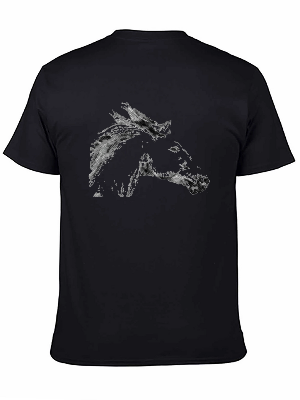 Black Horse Graphic T-Shirt - Stylish Casual Wear