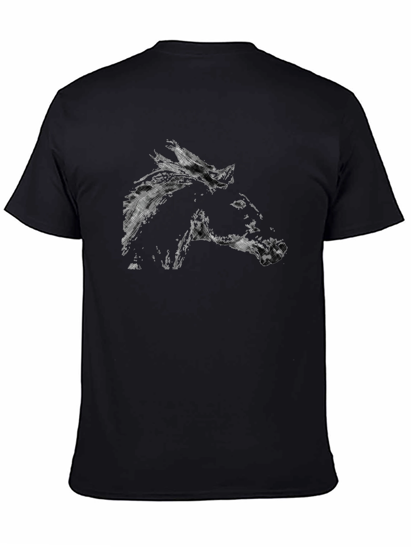 Black Horse Graphic T-Shirt - Stylish Casual Wear