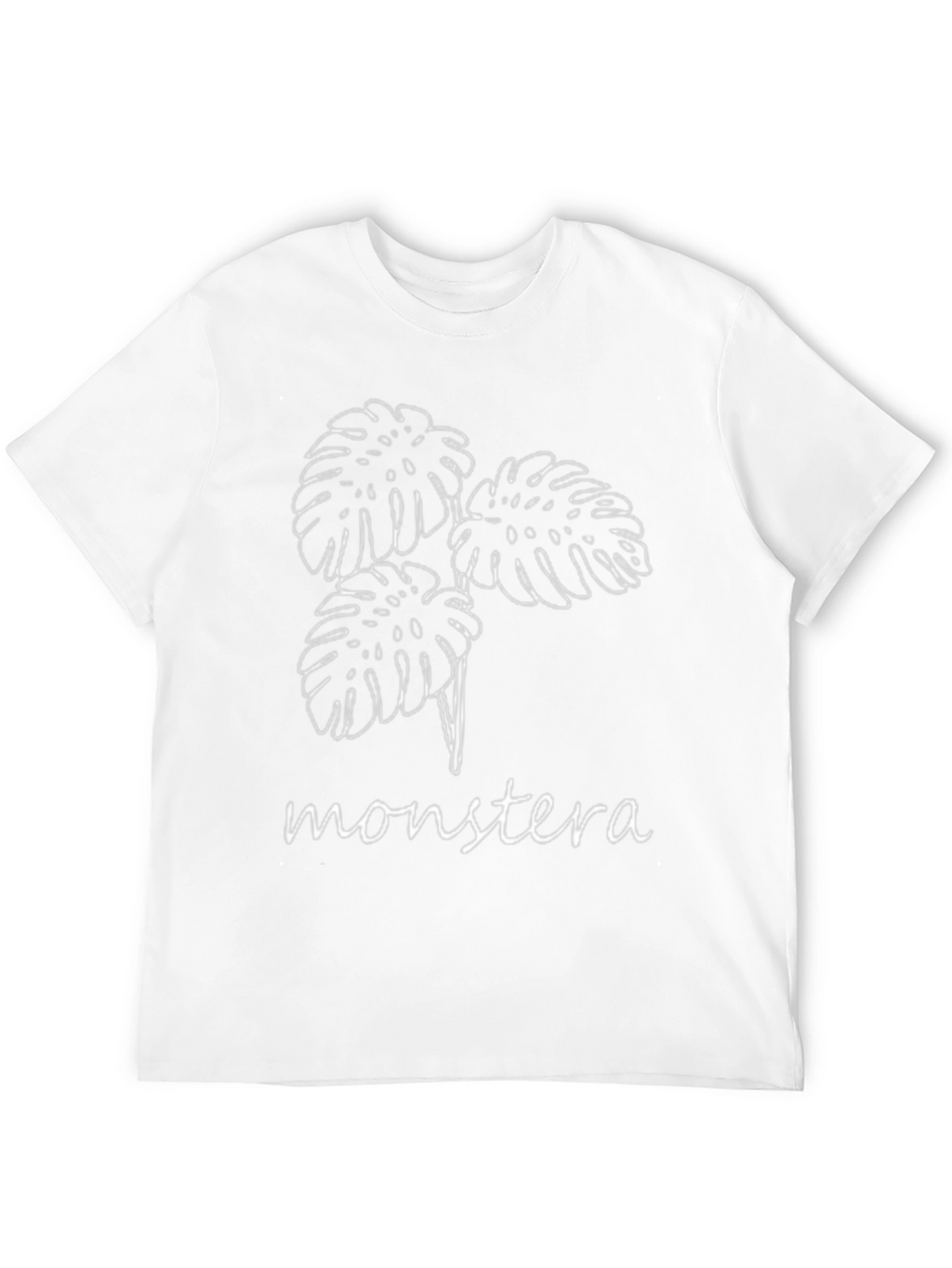 Monstera Graphic Tee - Modern Plant Lover T-Shirt