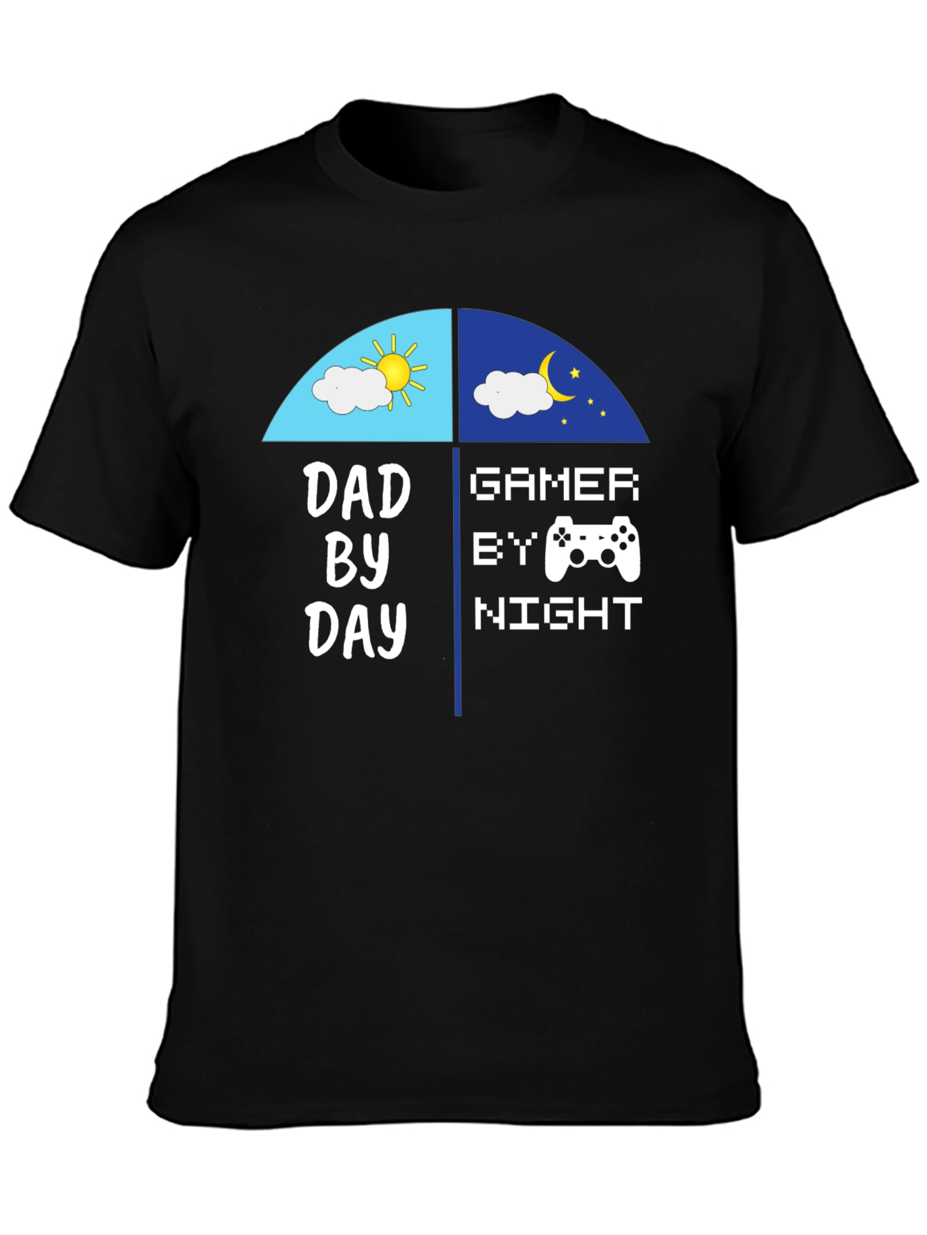 Dad By Day Gamer By Night Graphic Tee