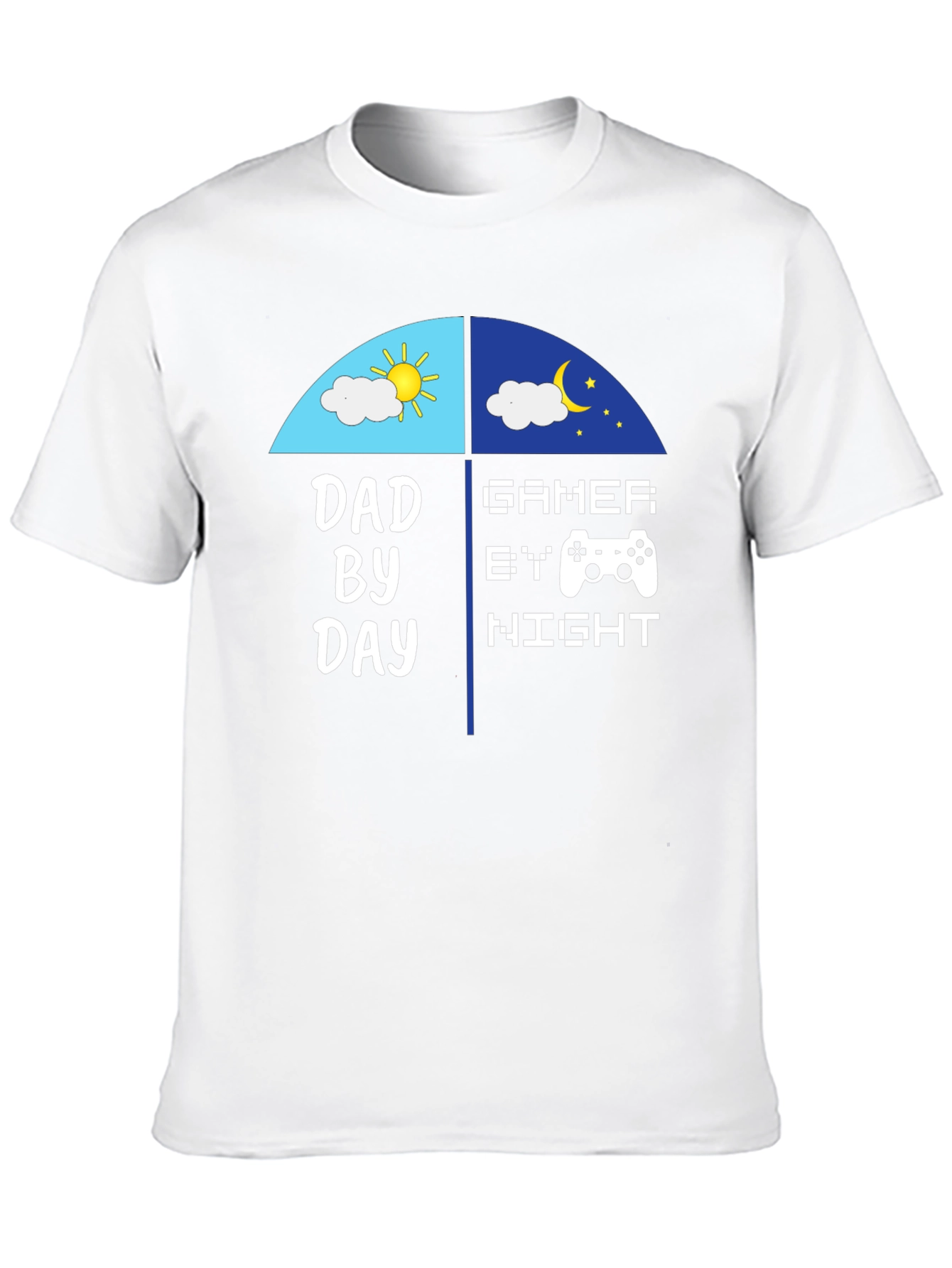 Dad By Day Gamer By Night Graphic Tee