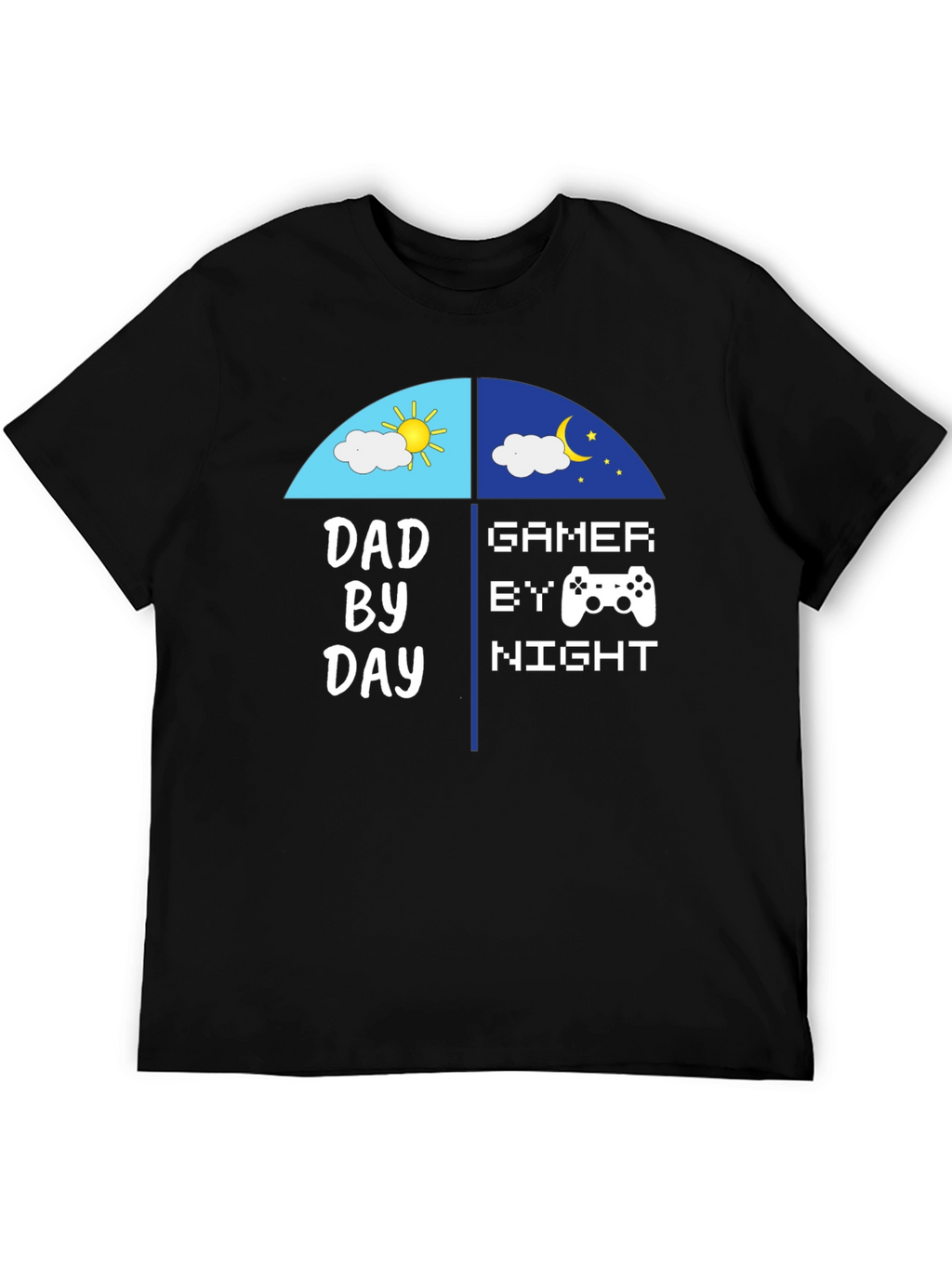 Dad By Day Gamer By Night Graphic Tee