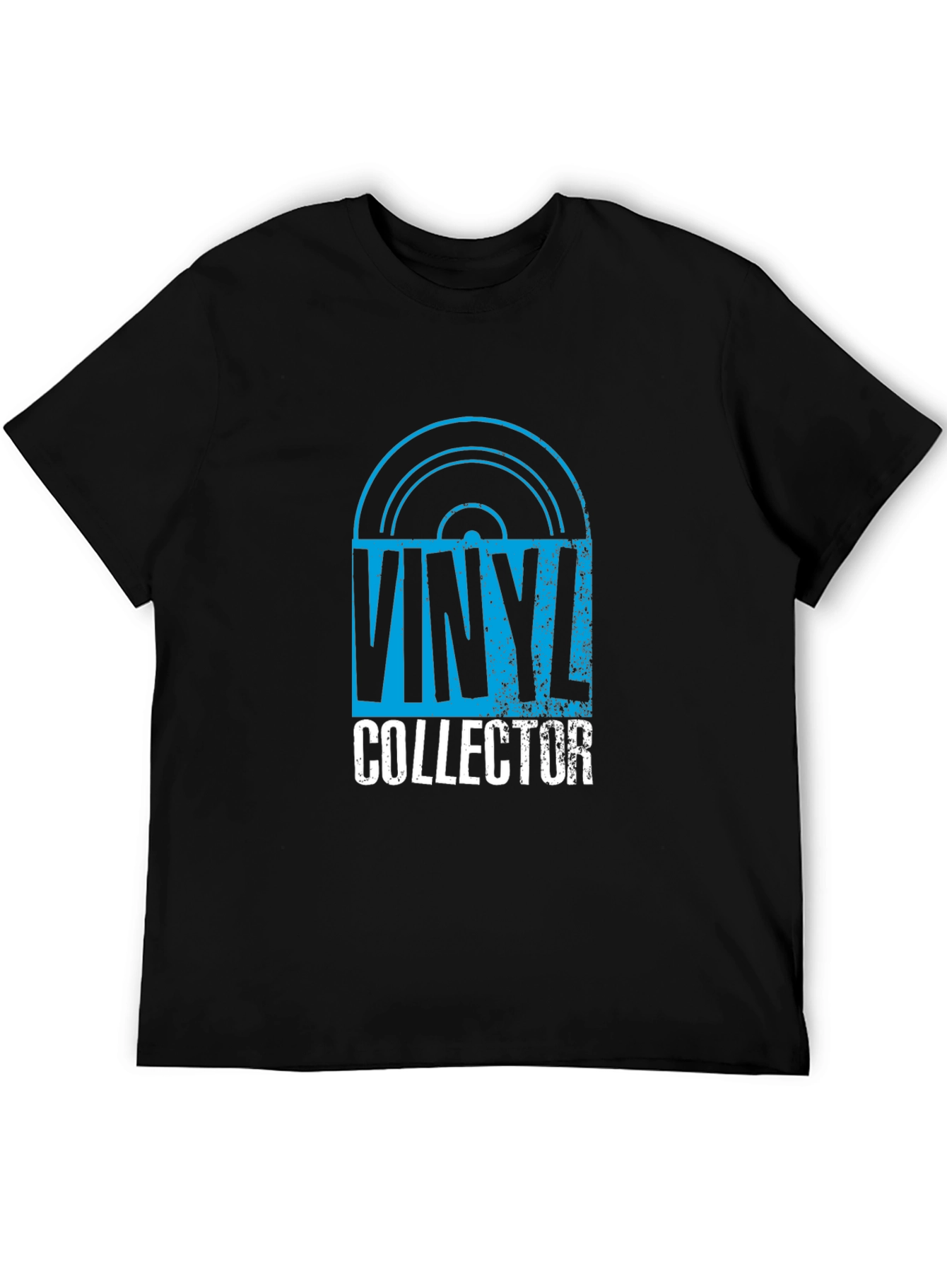 Vinyl Collector Graphic Tee - Black Cotton T-Shirt