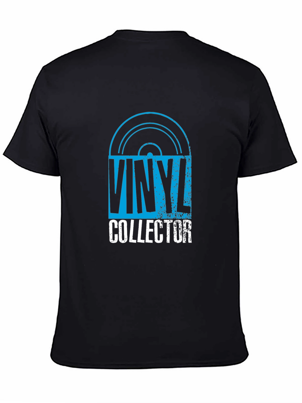 Vinyl Collector Graphic Tee - Black Cotton T-Shirt