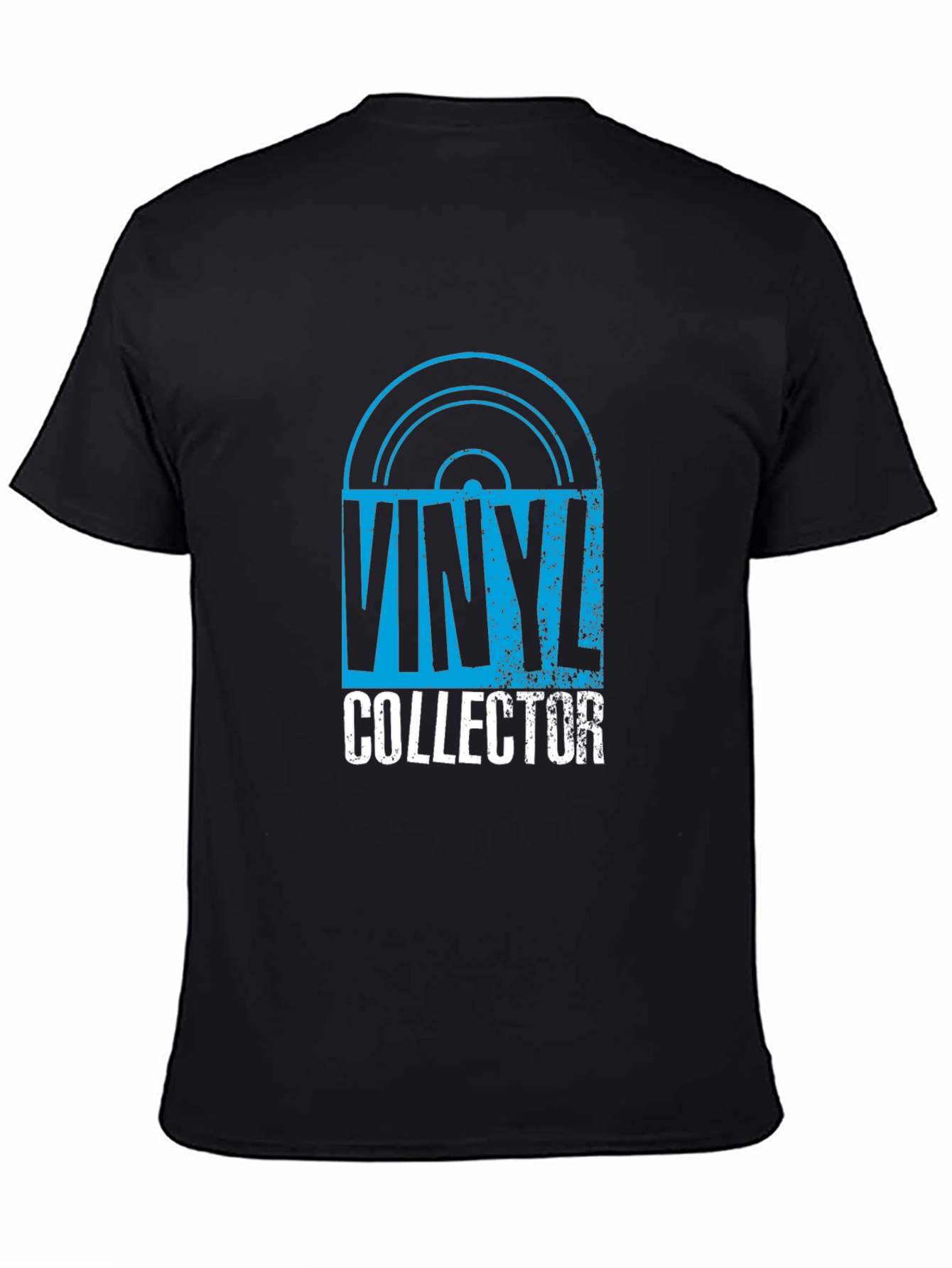 Vinyl Collector Graphic Tee - Black Cotton T-Shirt