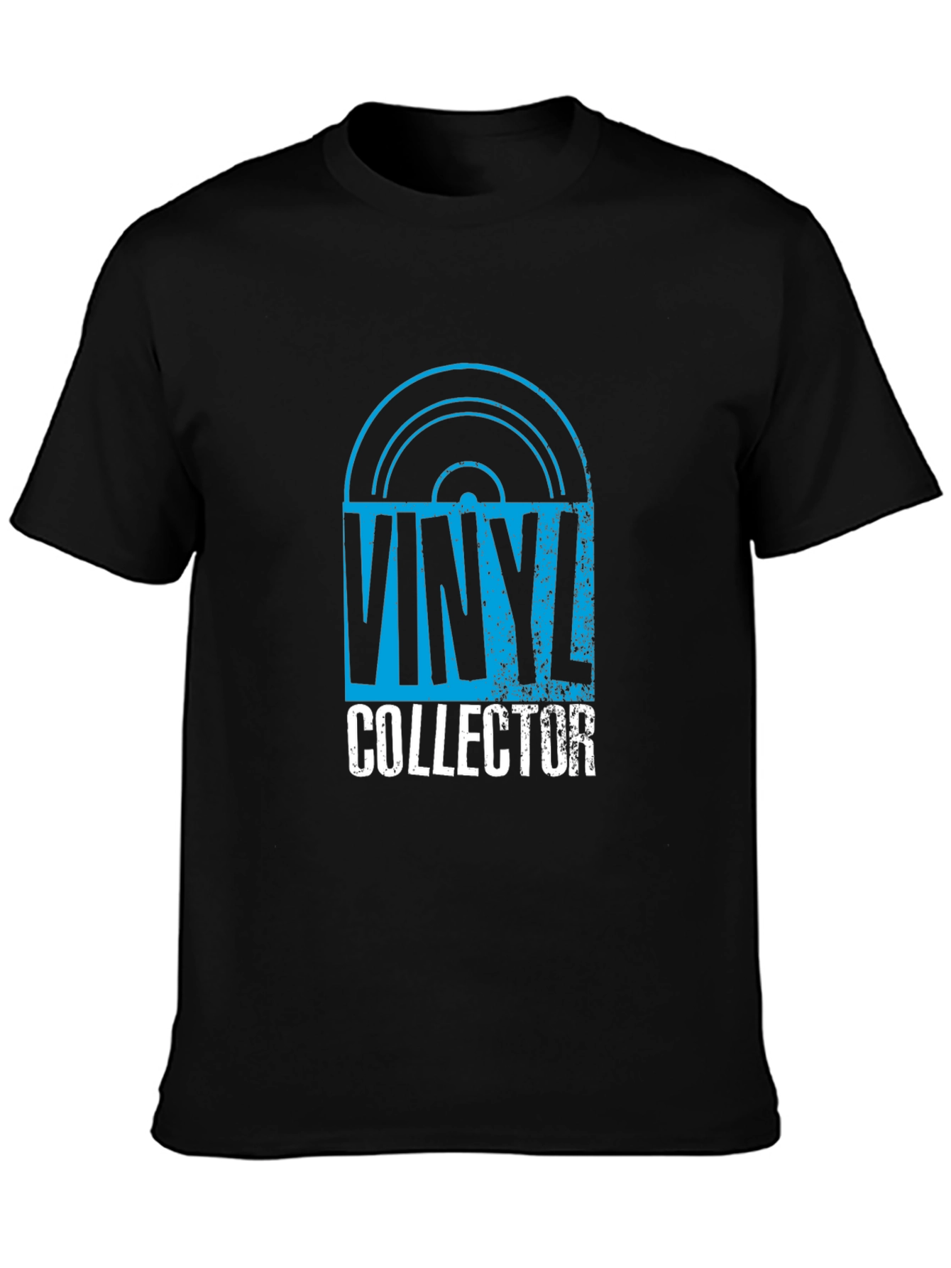 Vinyl Collector Graphic Tee - Black Cotton T-Shirt