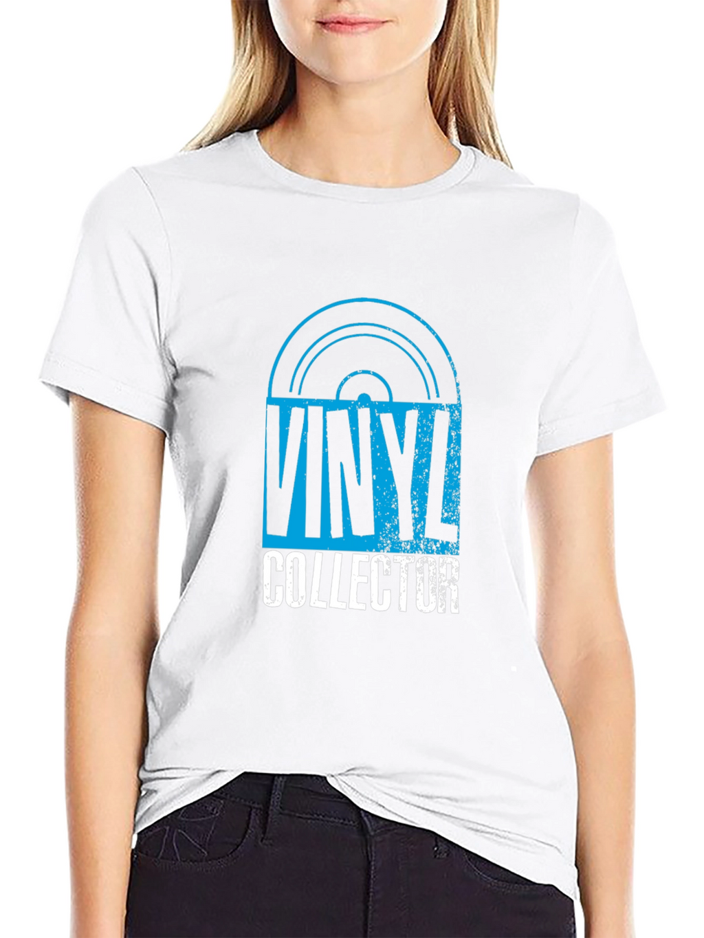 Vinyl Collector Graphic Tee - Black Cotton T-Shirt