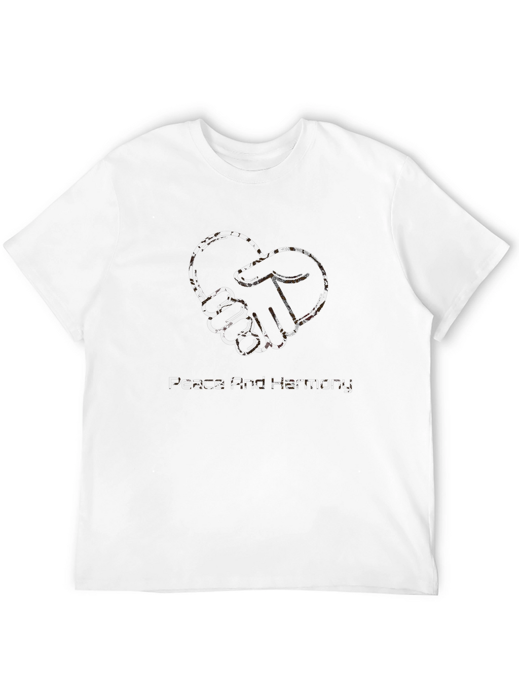 Peace & Harmony Graphic Tee - Stylish Black Shirt