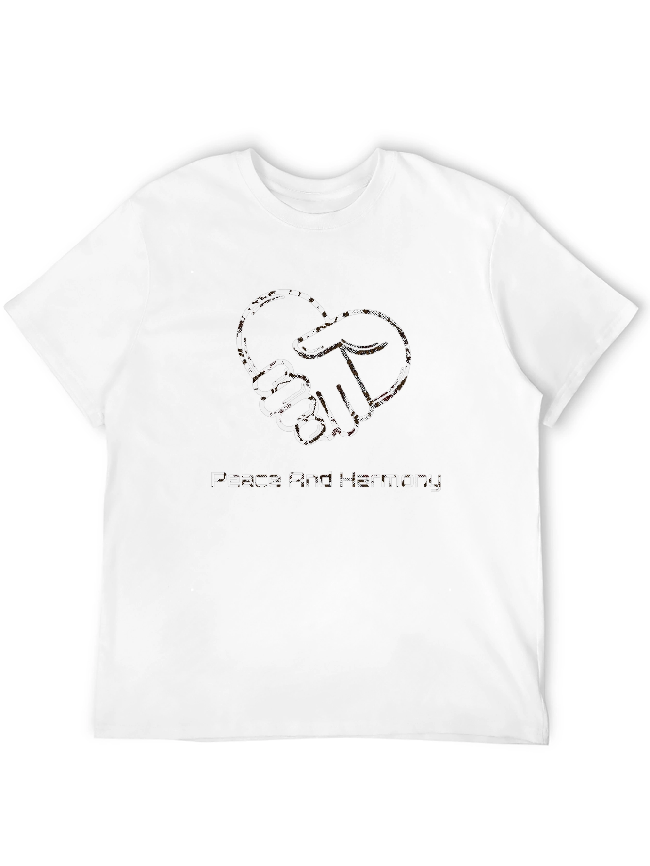 Peace & Harmony Graphic Tee - Stylish Black Shirt