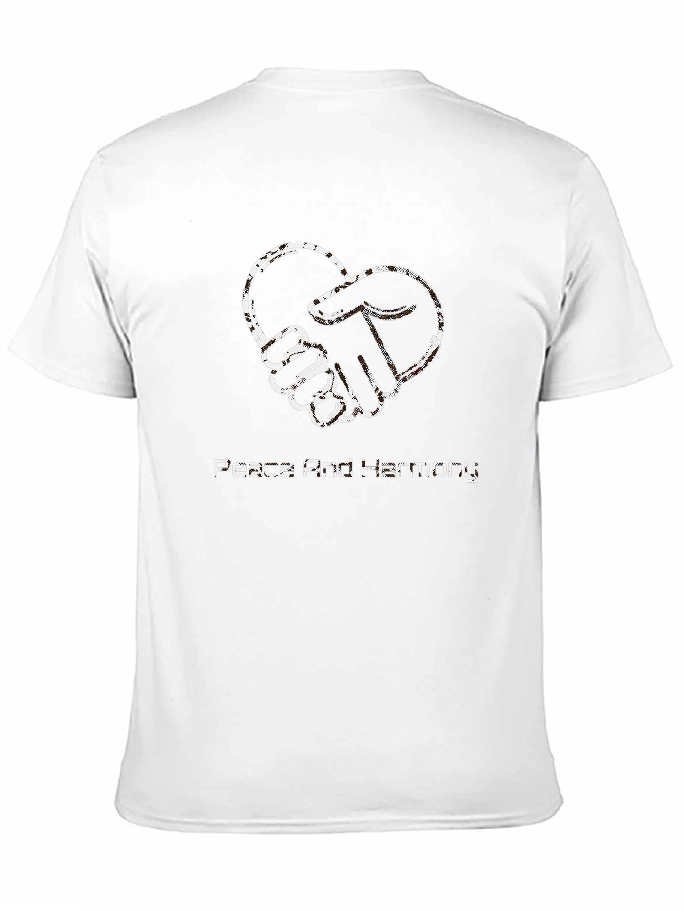 Peace & Harmony Graphic Tee - Stylish Black Shirt