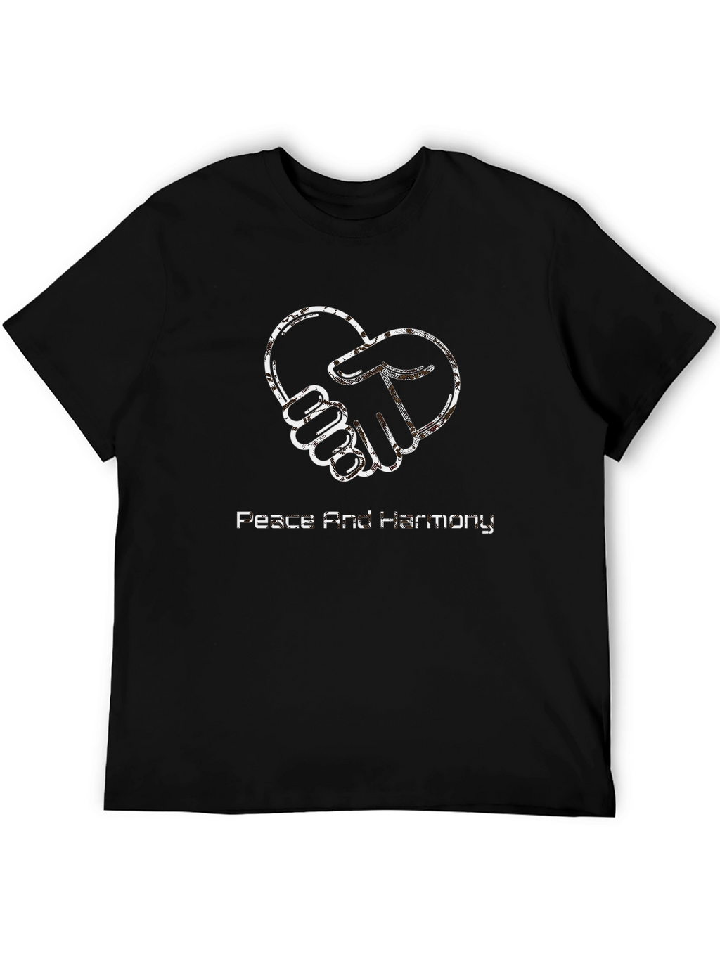 Peace & Harmony Graphic Tee - Stylish Black Shirt