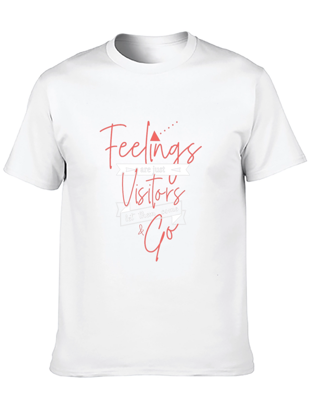 Feelings Are Just Visitors T-Shirt - Black
