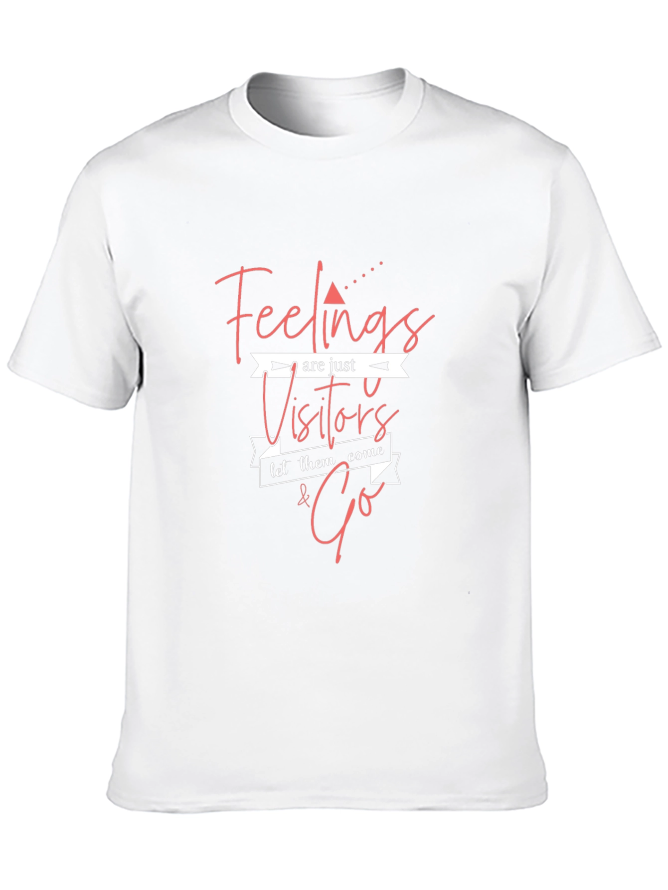 Feelings Are Just Visitors T-Shirt - Black