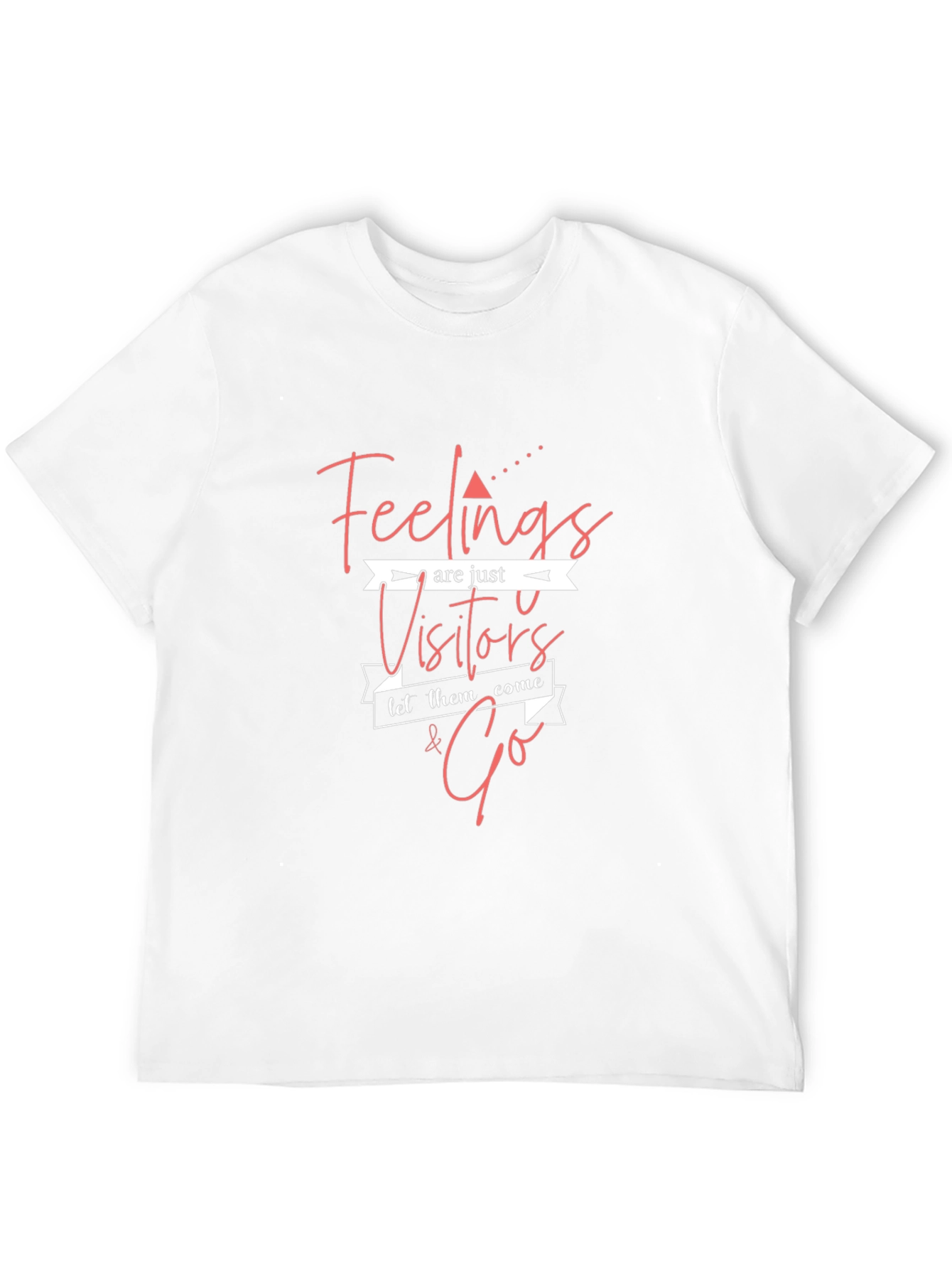 Feelings Are Just Visitors T-Shirt - Black