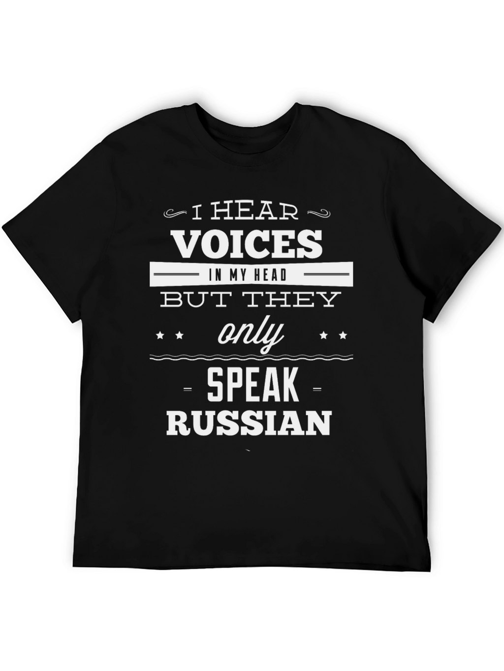 Humorous Russian Speaking Voices Graphic T-Shirt