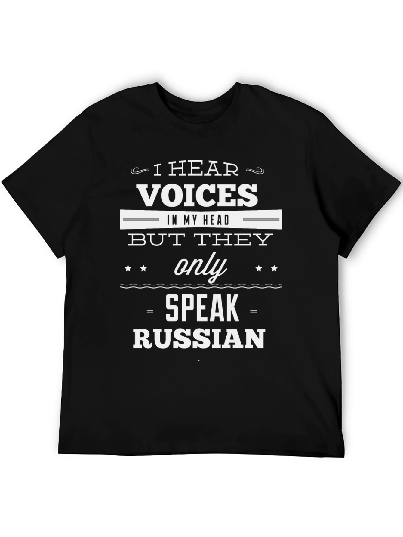 Humorous Russian Speaking Voices Graphic T-Shirt