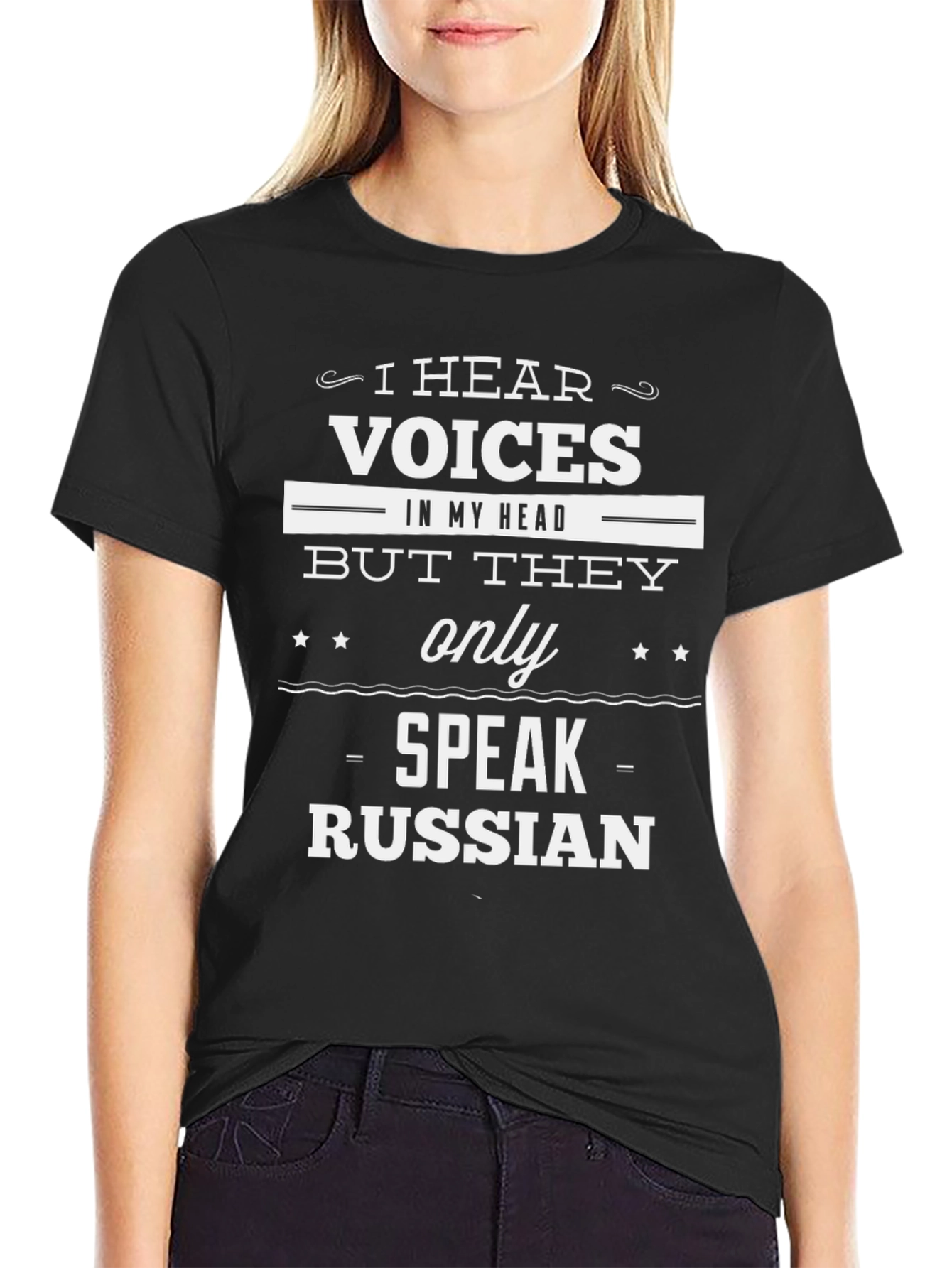 Humorous Russian Speaking Voices Graphic T-Shirt
