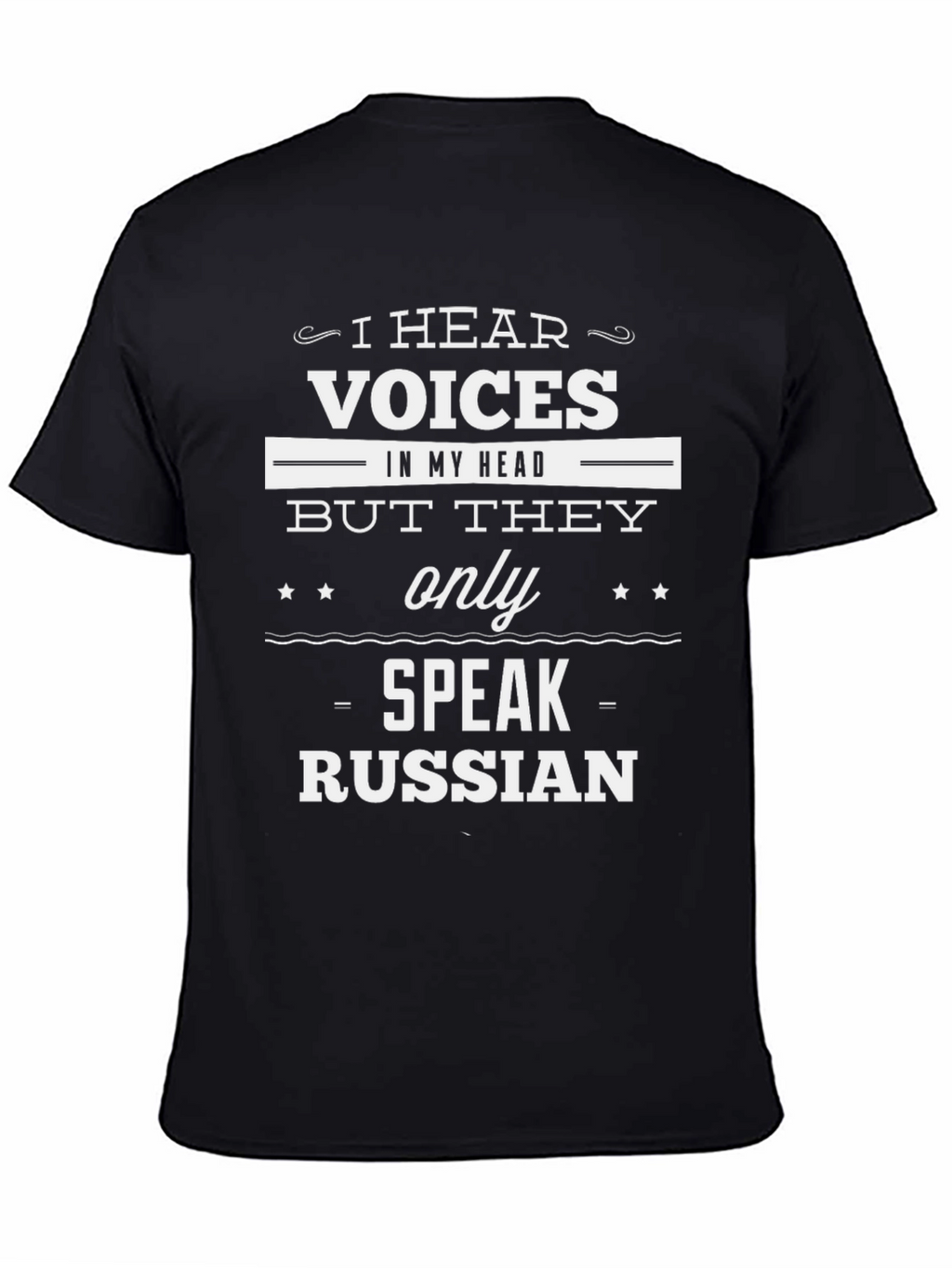 Humorous Russian Speaking Voices Graphic T-Shirt