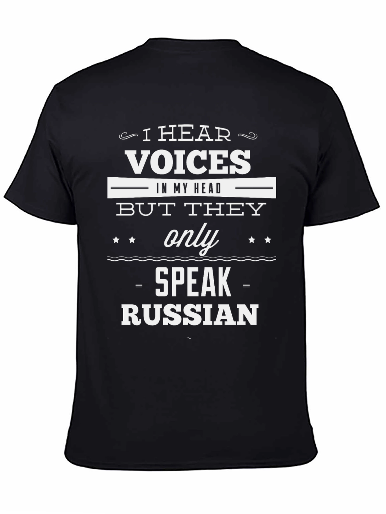 Humorous Russian Speaking Voices Graphic T-Shirt