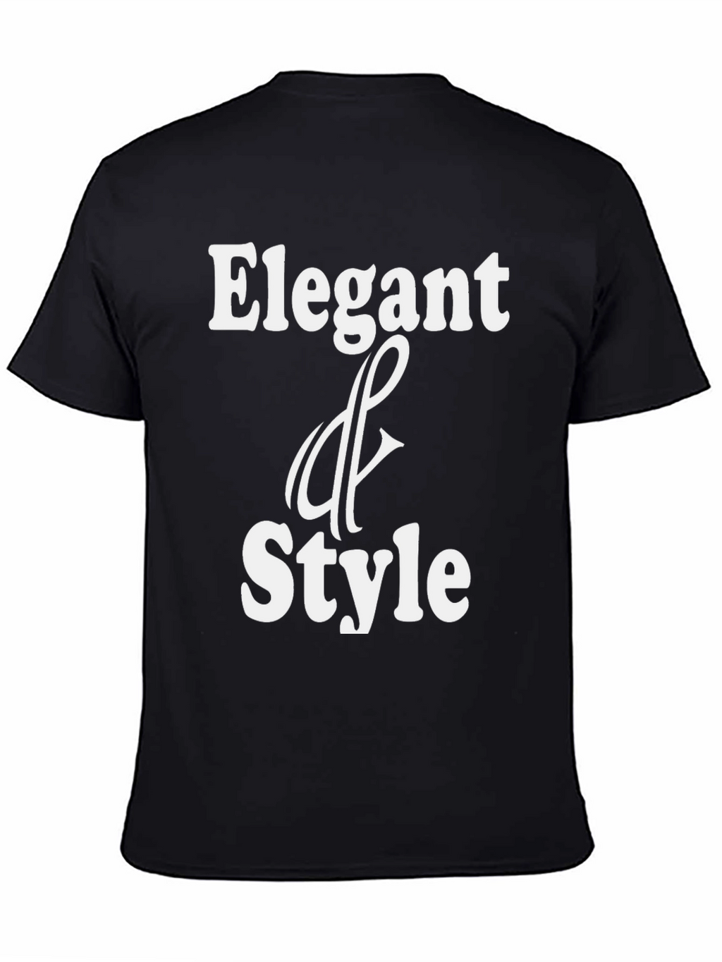 Elegant & Style Black Graphic T-Shirt