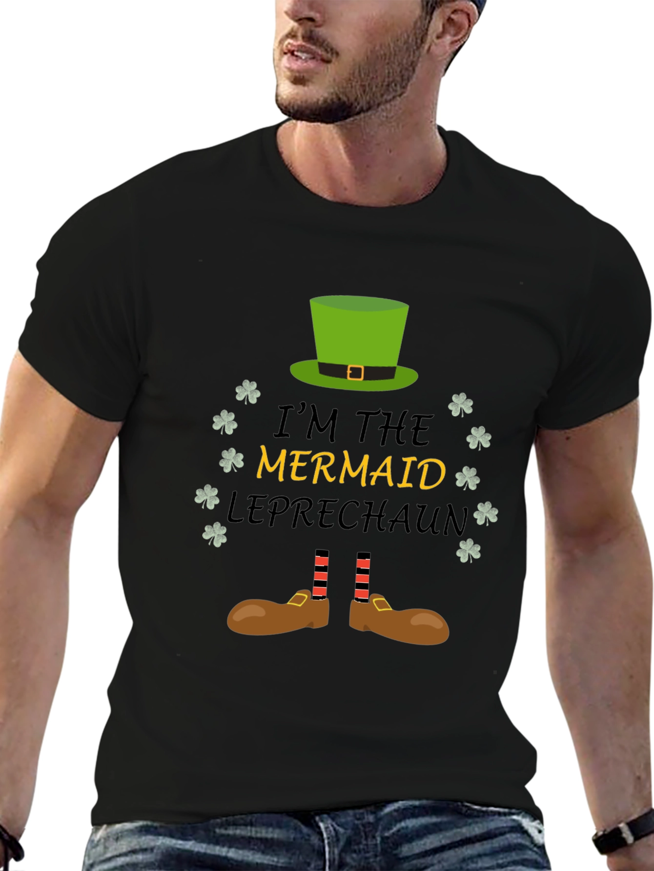 Mermaid Leprechaun St Patricks Day T-Shirt