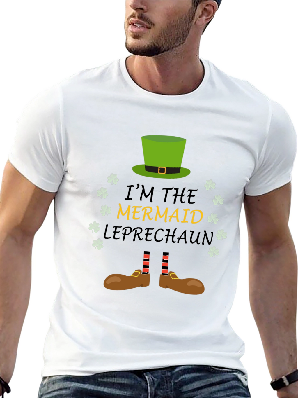 Mermaid Leprechaun St Patricks Day T-Shirt