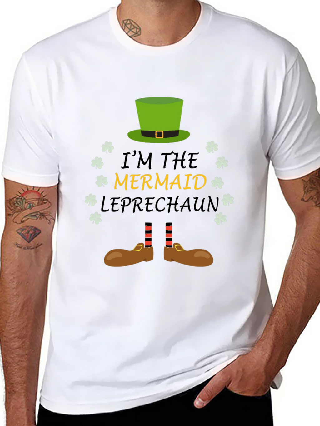 Mermaid Leprechaun St Patricks Day T-Shirt