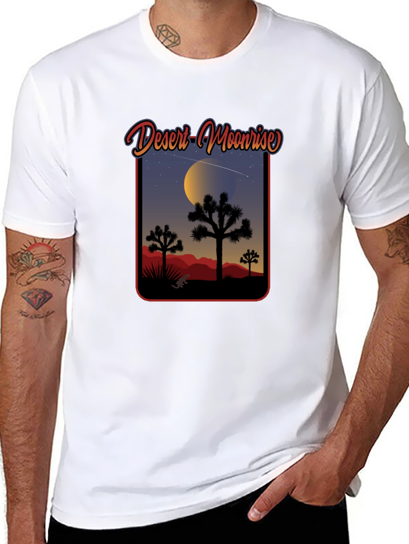 Desert Moonrise Graphic Tee