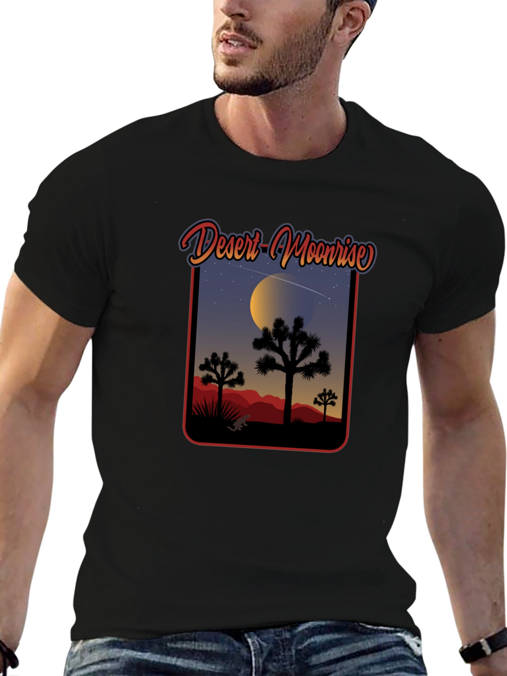 Desert Moonrise Graphic Tee