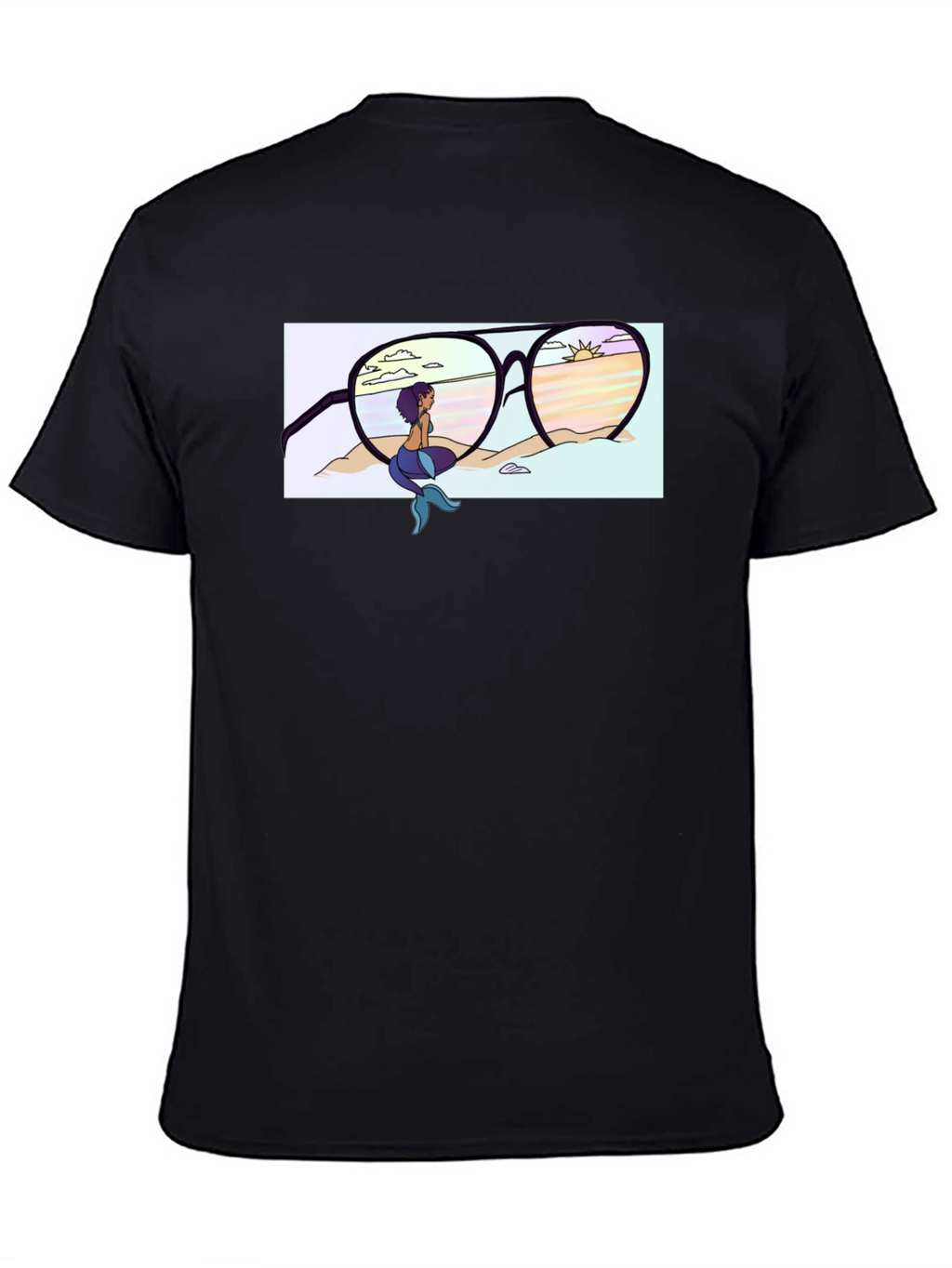 Mermaid Beach Sunglasses Graphic T-Shirt