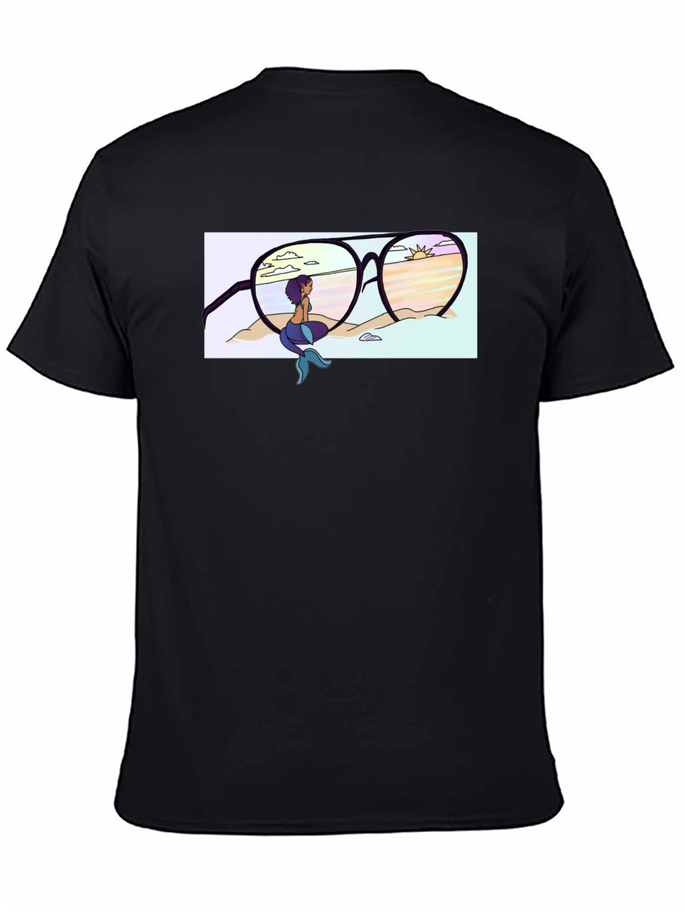 Mermaid Beach Sunglasses Graphic T-Shirt