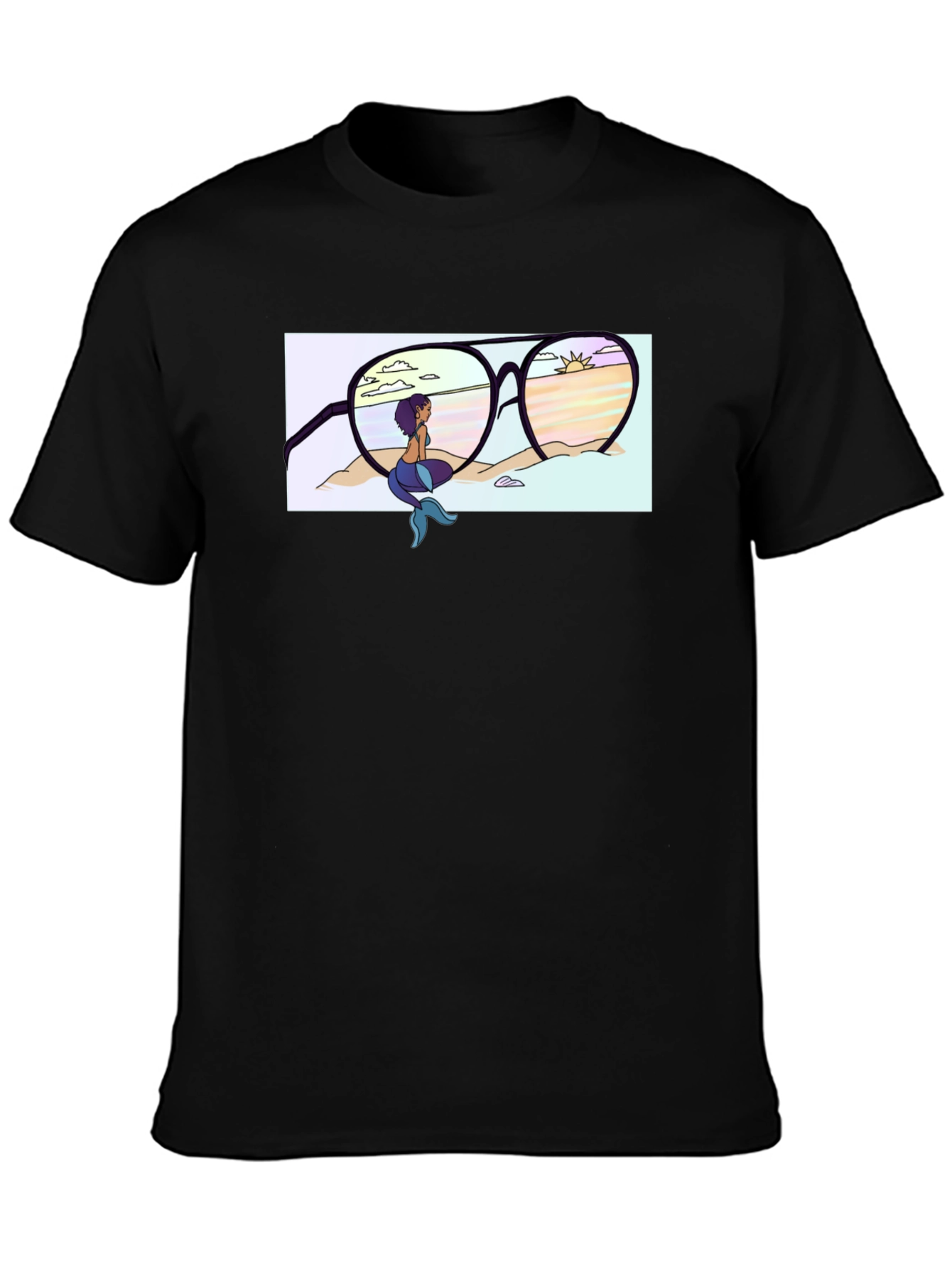 Mermaid Beach Sunglasses Graphic T-Shirt