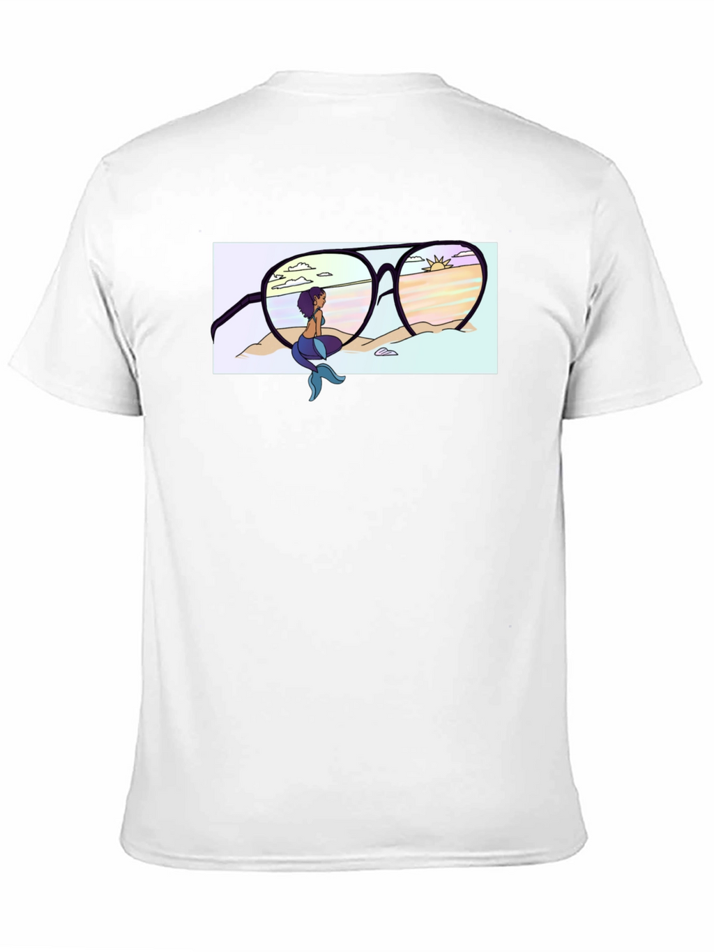 Mermaid Beach Sunglasses Graphic T-Shirt