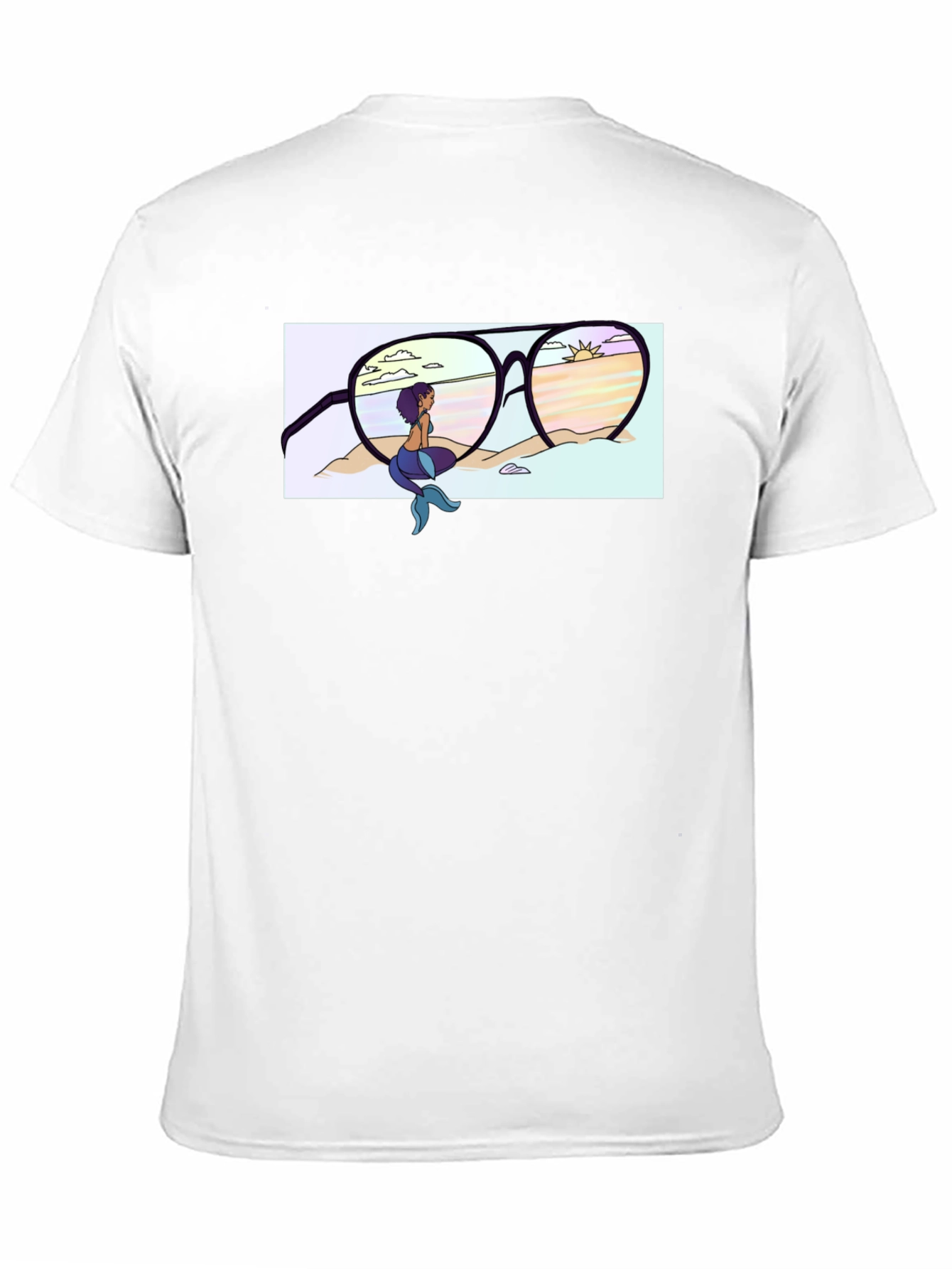 Mermaid Beach Sunglasses Graphic T-Shirt