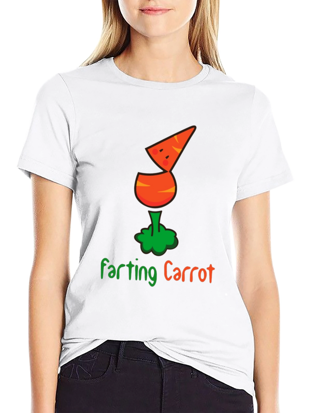 Farting Carrot Funny Graphic Tee