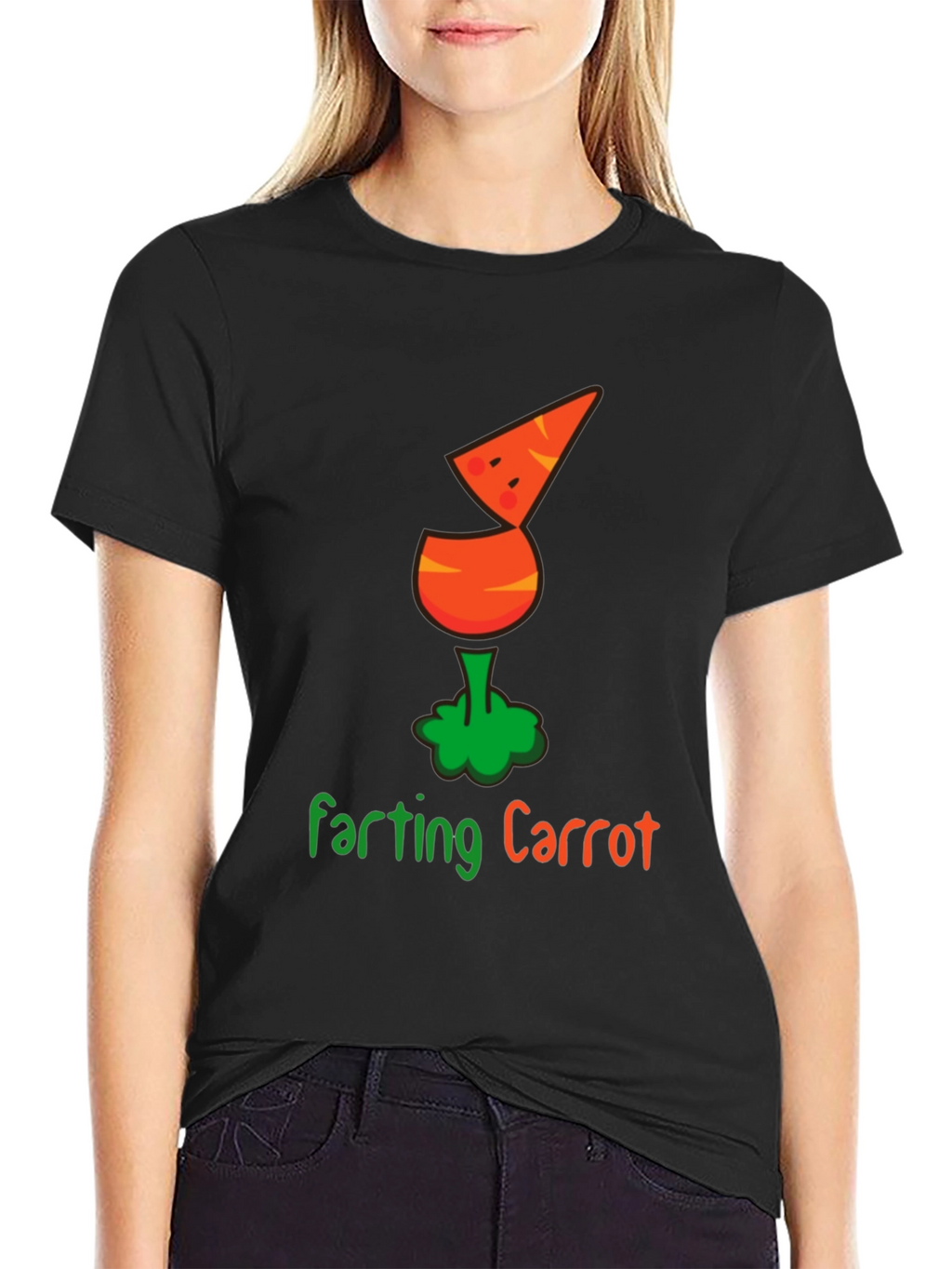 Farting Carrot Funny Graphic Tee