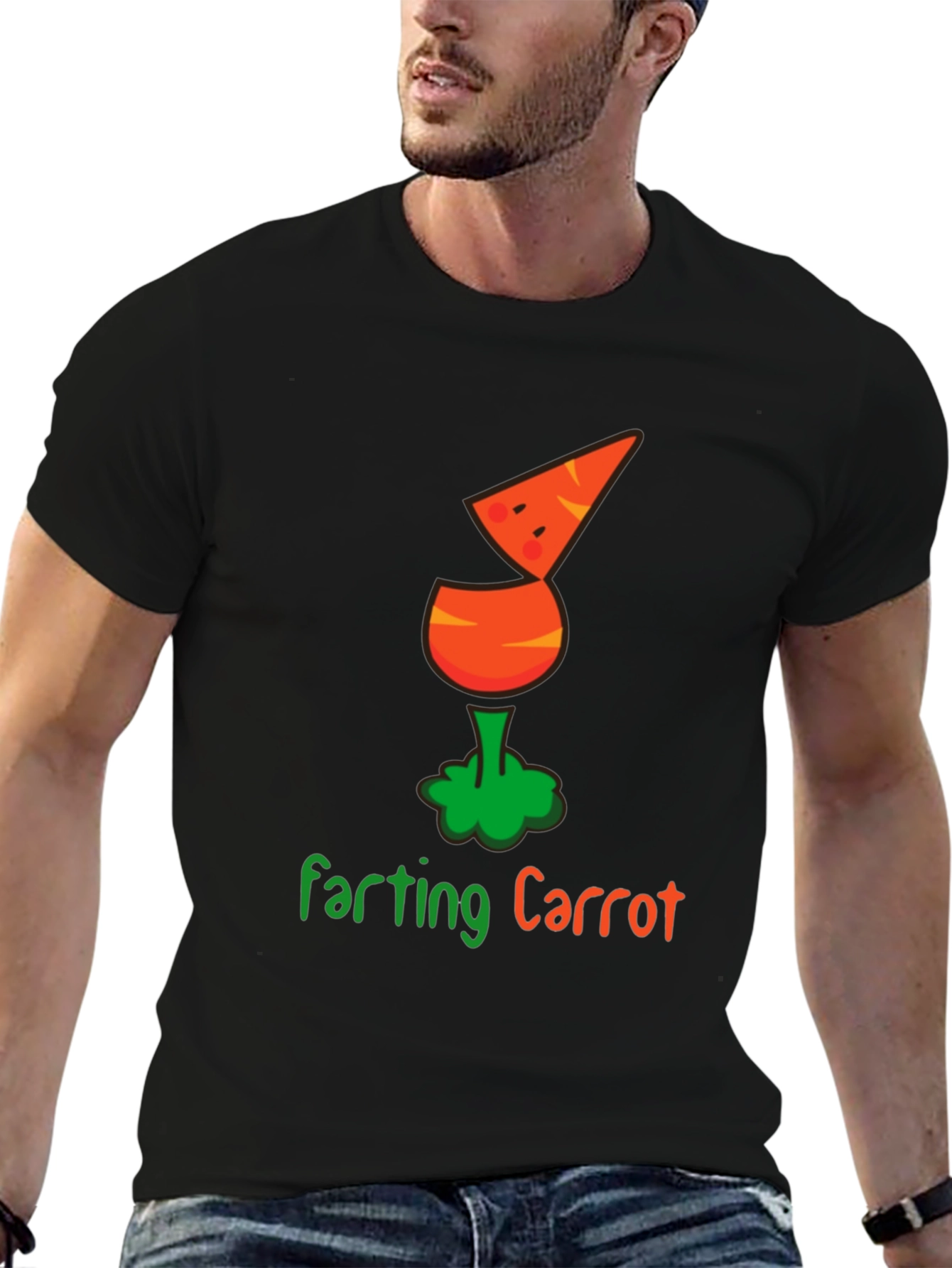 Farting Carrot Funny Graphic Tee