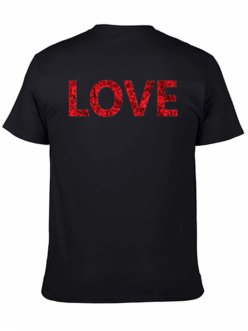 Rose LOVE Graphic T-Shirt - Black