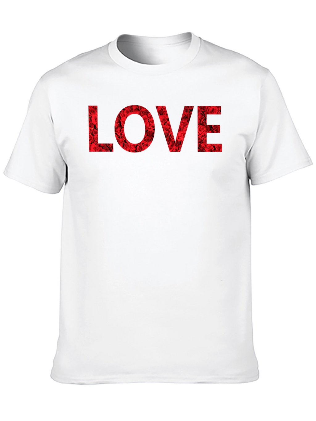 Rose LOVE Graphic T-Shirt - Black