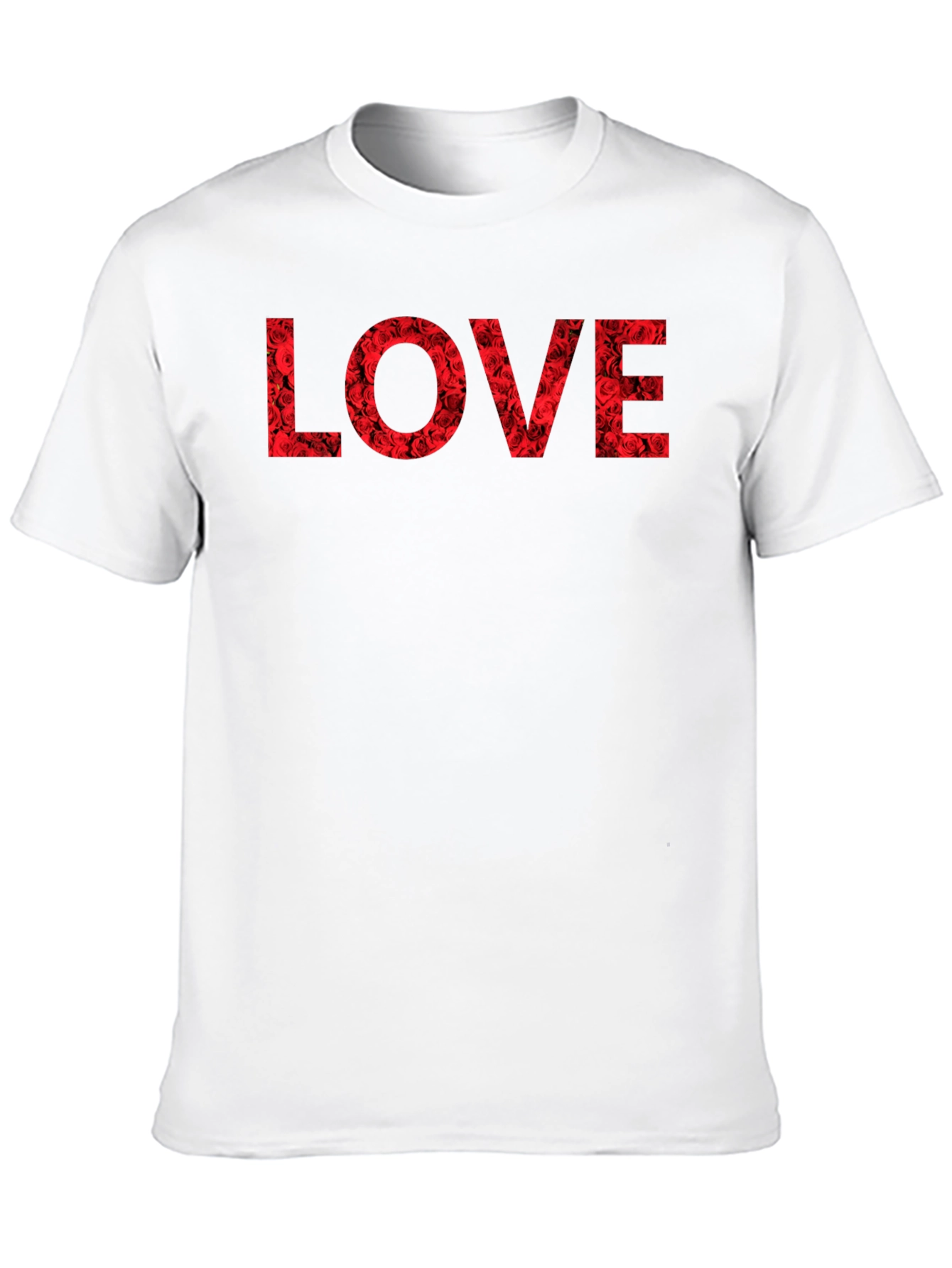 Rose LOVE Graphic T-Shirt - Black
