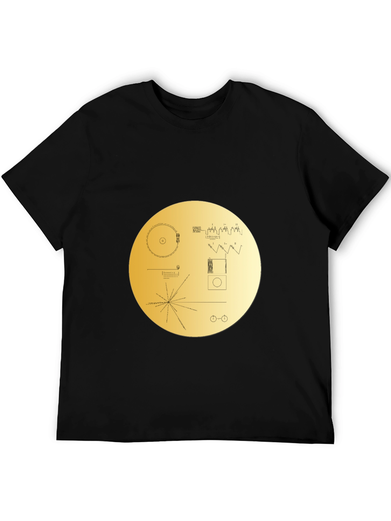 Voyager Golden Record Graphic Tee - Black